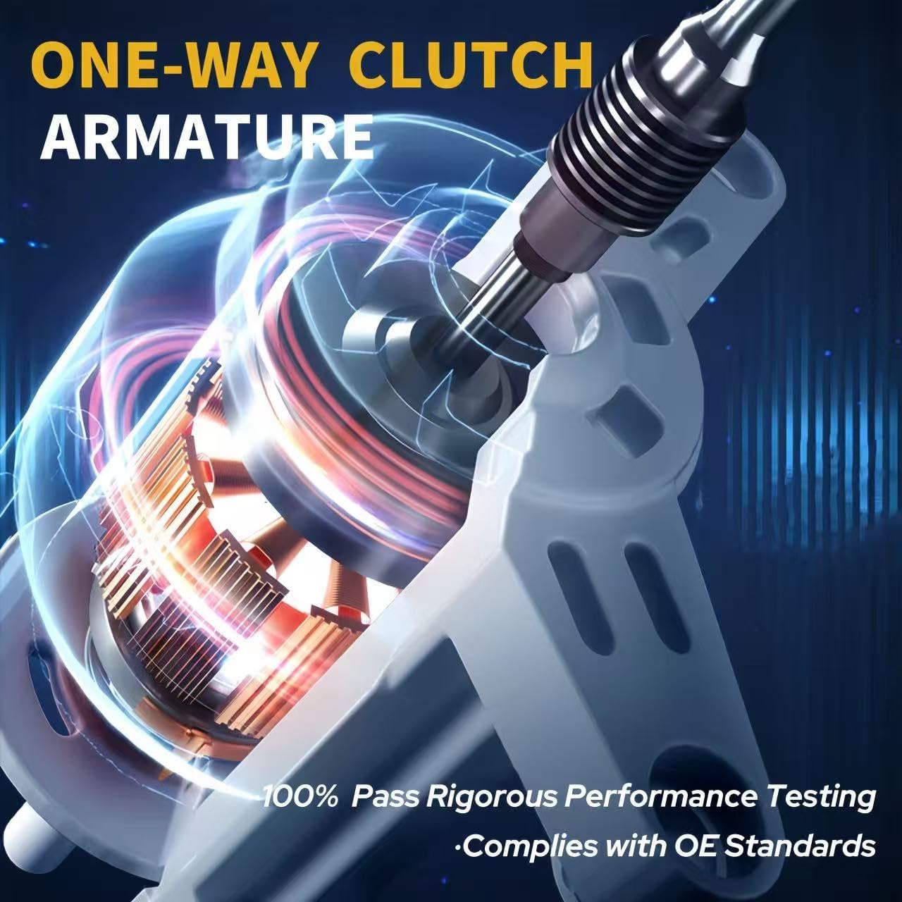 19185 New Starter Motor Fit for 11-16 Dodge Durango Charger Challenger 3.6L V6,13-15 Grand Cherokee,11-17 Chrysler 300,13-14 Ram 1500,OE Replacement# 4801852AB RL801852AB