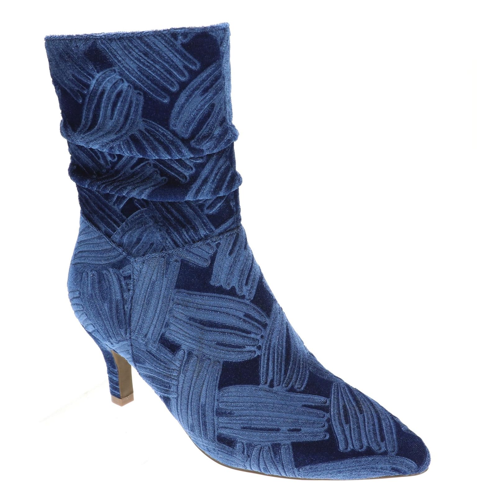 Masseys Morgan Womens Boot 7 5 C D US Blue Velvet