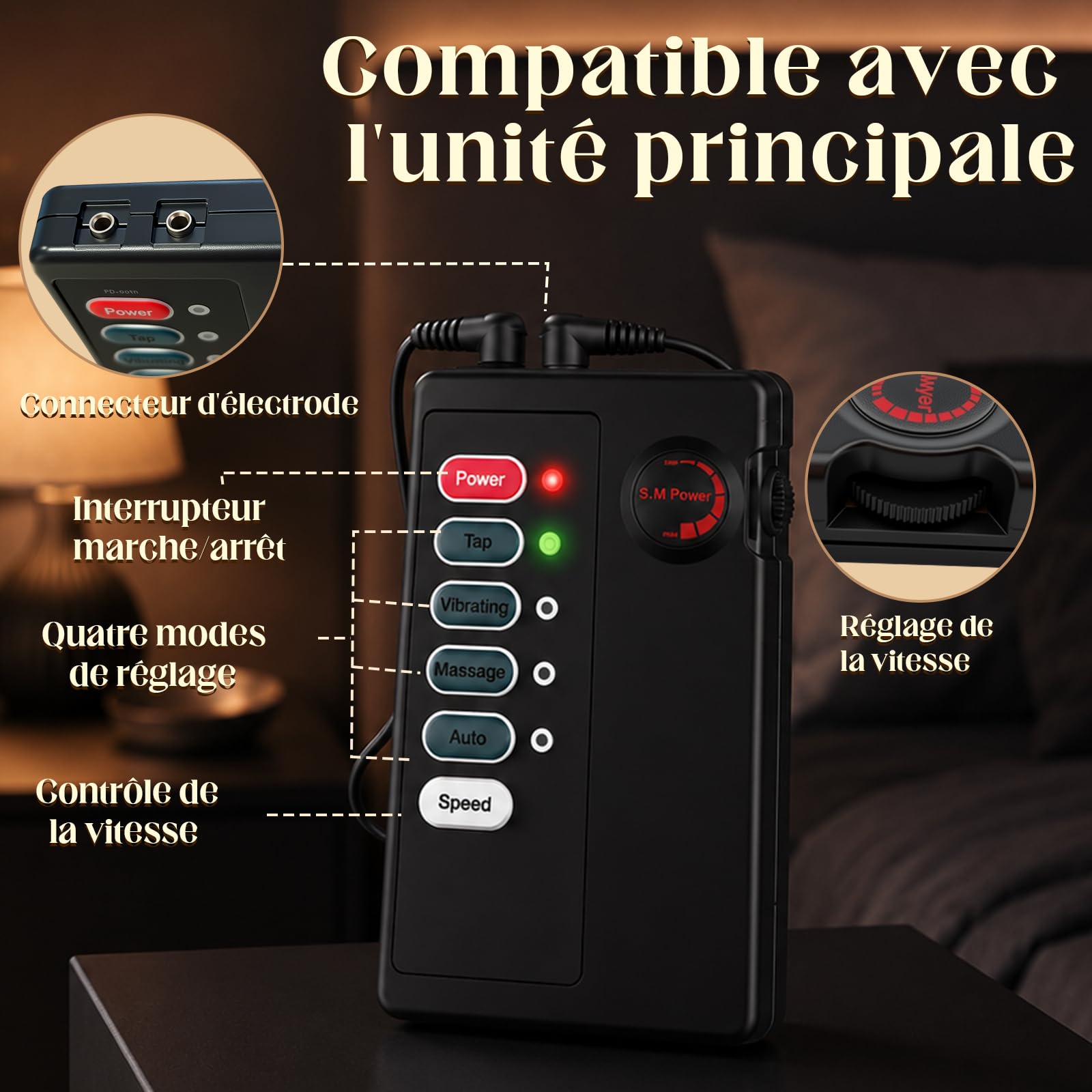 Plug Anal Électrique Pinces à Tétons Extreme Électrode Autocollant Appareil | Bondage Set d'électrostimulation Pour Femme et Homme