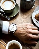 Vista 5 de BINLUN Leather Watch Band Genuine Calfskin Replacement Watch Strap Quick Release Crocodile Pattern 10 Colors 13 Sizes for Men