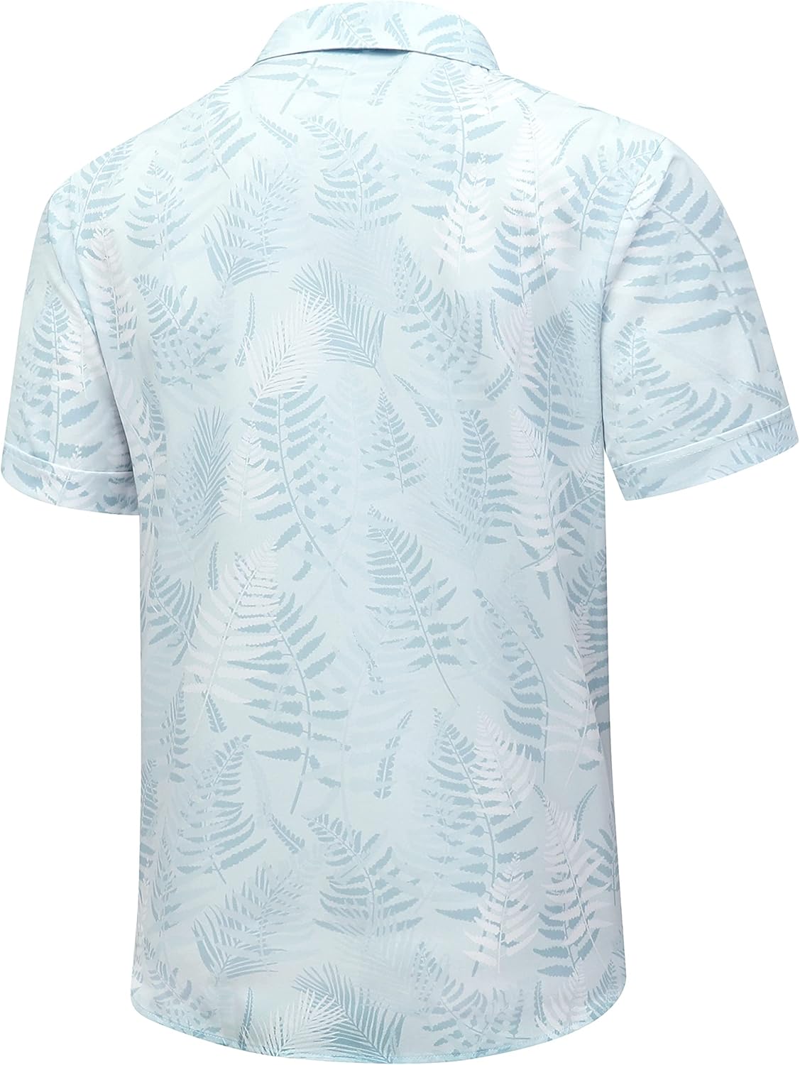 SheLucki Hawaiian Shirt for Men, Unisex Summer Beach Casual Short Sleeve Button Down Shirts, Printed Palmshadow Clothing - Image 4