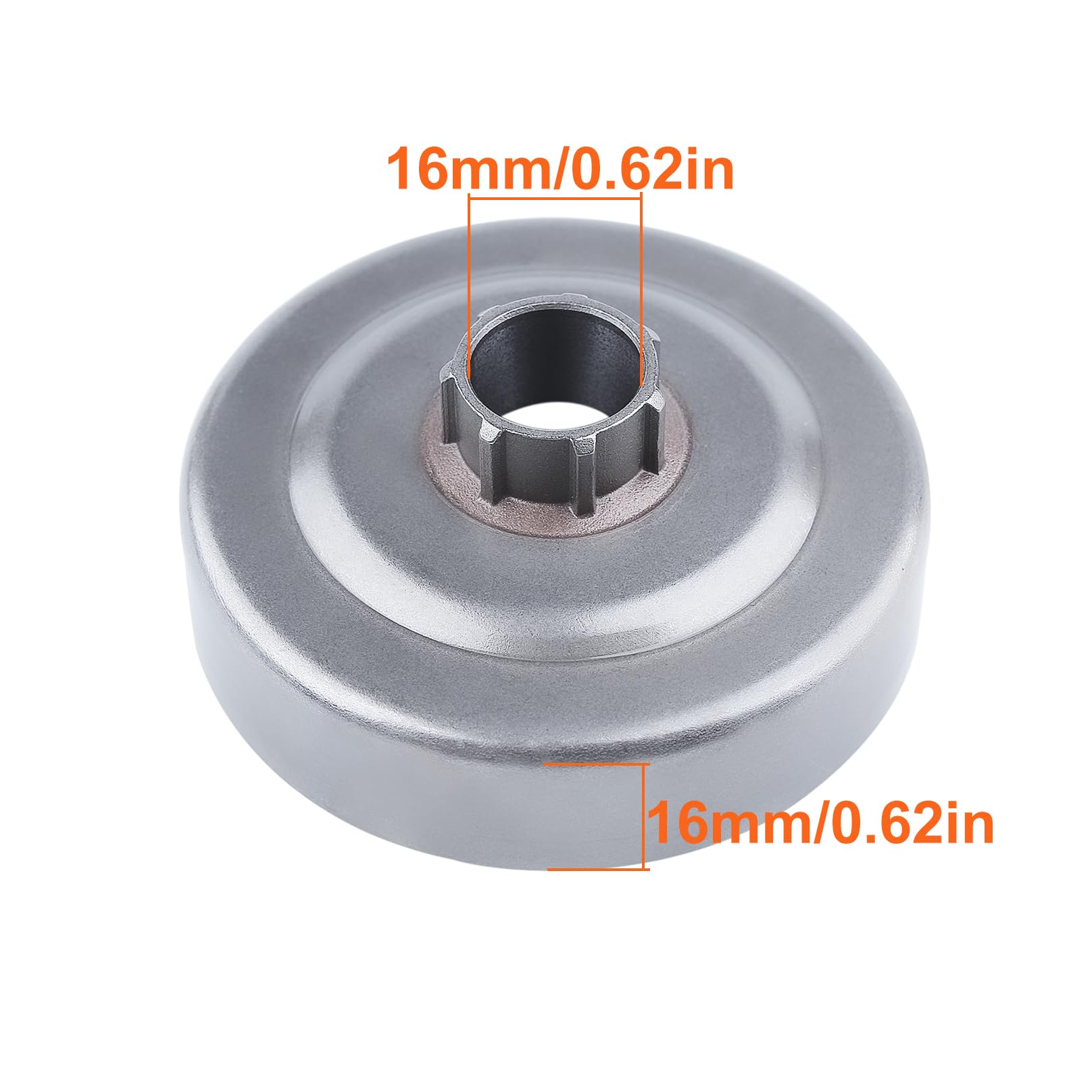 Tambor de accionamiento de embrague de cadena 3/20.3 cm-7T Kit de llanta de piñón para Husqvarna 261 262XP 254 154 EPA 257 Rodamiento de aguja de motosierra 503453902 accionamiento de bomba sin