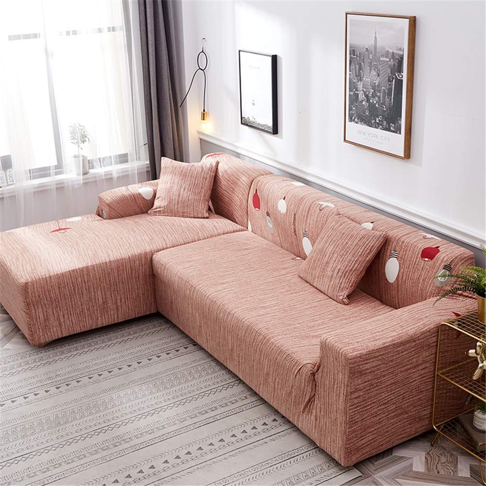 PPDD Non-slip printing Couch Covers Elastic Fabric Comfortable living room Sofa Protector All-inclusive With armrests bedroom Furniture Protector for 1/2/3/4 seat etcK-1 seat (90cm~140cm)