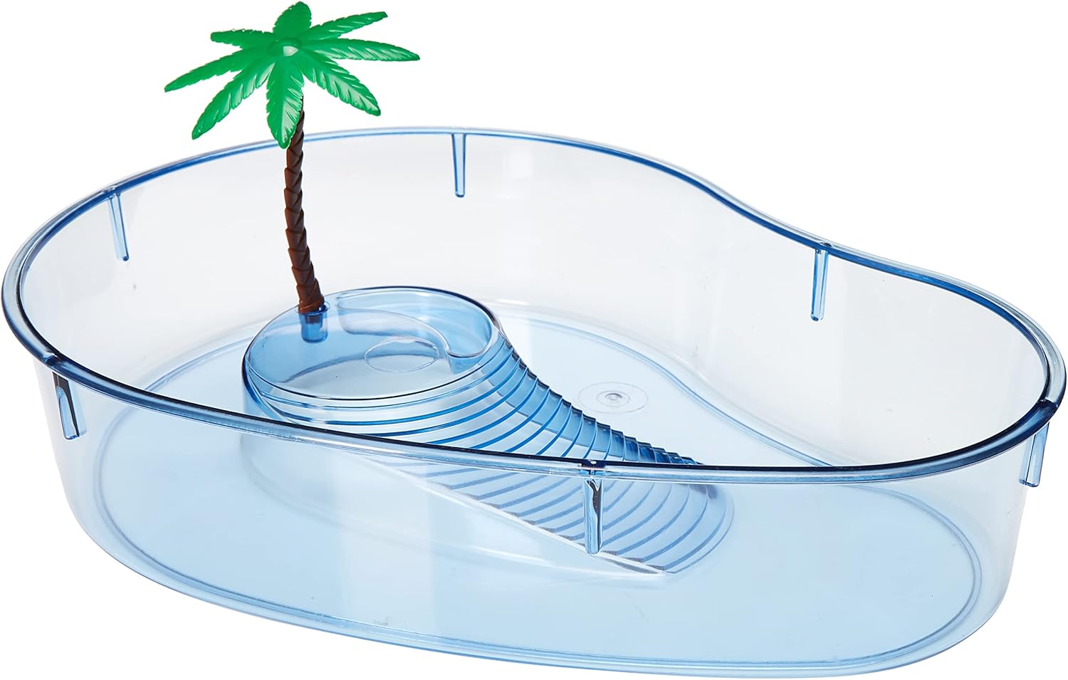 Lee's Turtle Lagoon, Kidney w/ Plant, 14-Inch by 10-1/8-Inch by 3-Inch