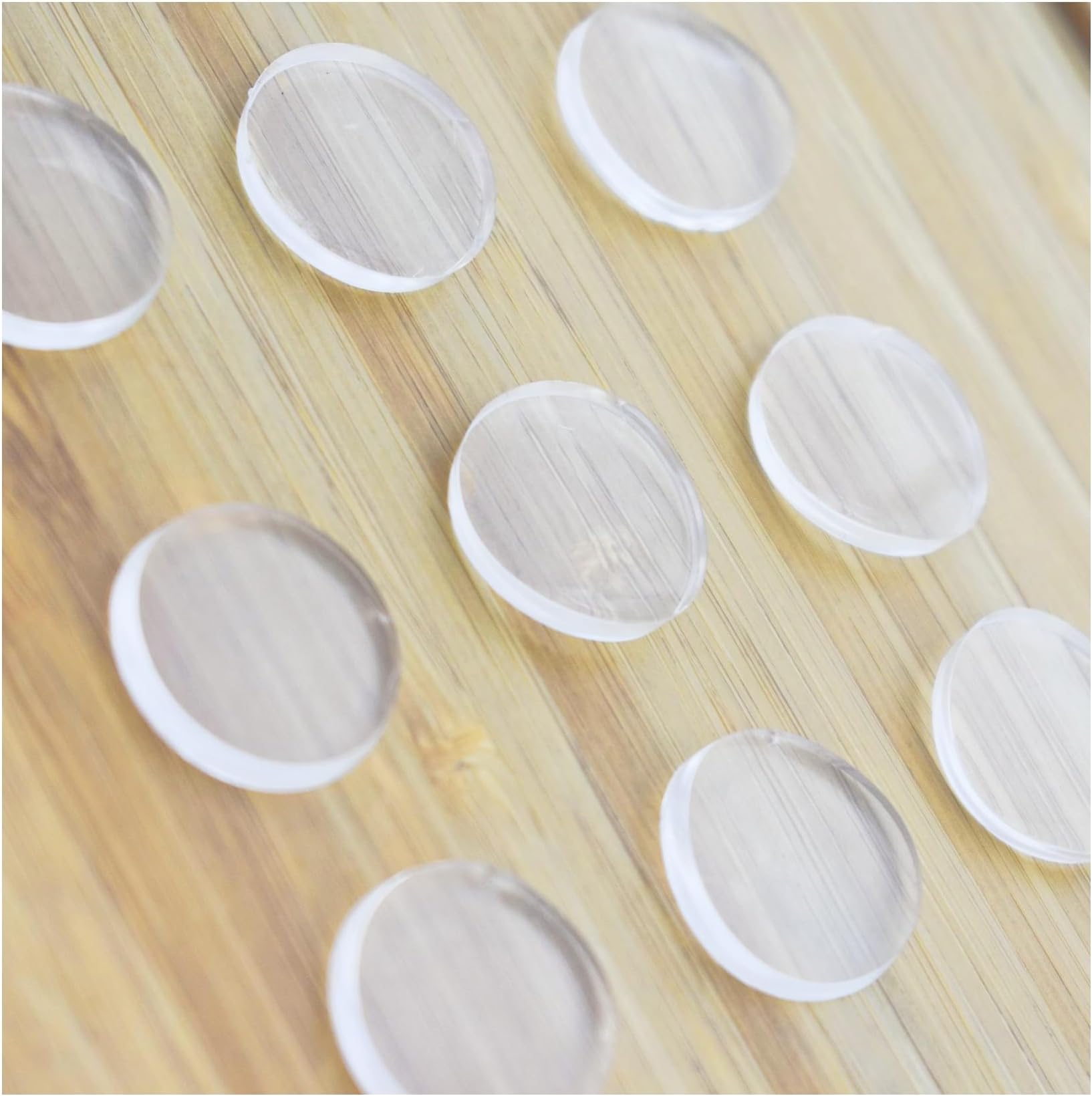 Topes Cierre Suave 10mm Juego De Almohadillas Adhesivas De Goma Para Puertas Y Armarios - Diámetro 10mm, Grosor 3mm - Cierre Suave Y Silencioso Amortiguador Goma Armario