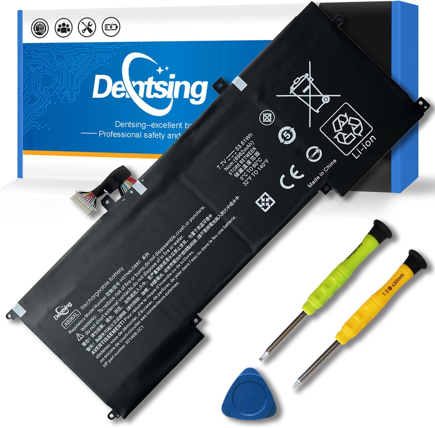 Dentsing AB06XL (7.7V 53.61Wh/6962mAh) Laptop Battery Compatible with HP Envy 13 2017 13-AD019TU 2EX75PA 2EX78PA 2EX80PA 2EX85PA 2EX88PA Series Notebook HSTNN-DB8C 921408-2C1 921438-855 TPN-I128