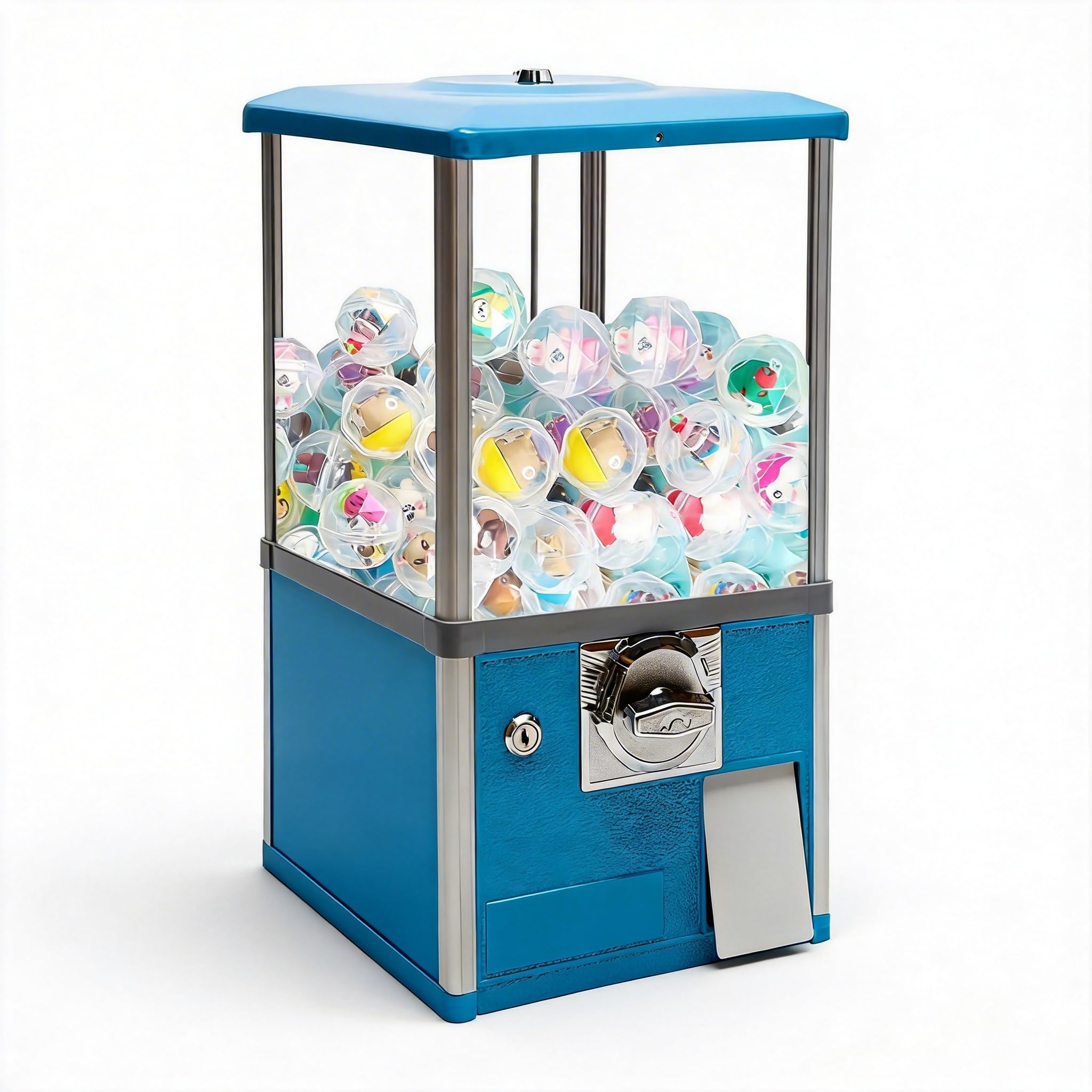 Capsule Vending Machine, Mini Coin Operated Gumball & Gachapon Machine, Candy & Toy Dispenser for Kids #1