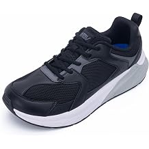 AOV Mens Wide Toe Box Walking Shoes for Standing All Day | Arch Support Anti-Fatigue Tennis Shoes for Plantar Fasciitis Relief
