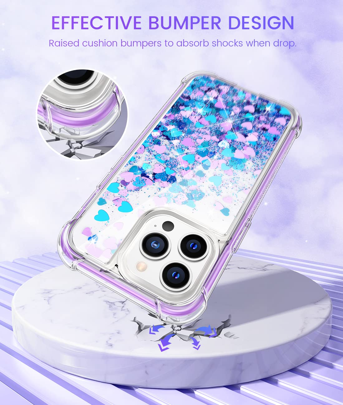 Amazon.co.jp: Caka Glitter ケース iPhone 13 Pro Max 6.7 用