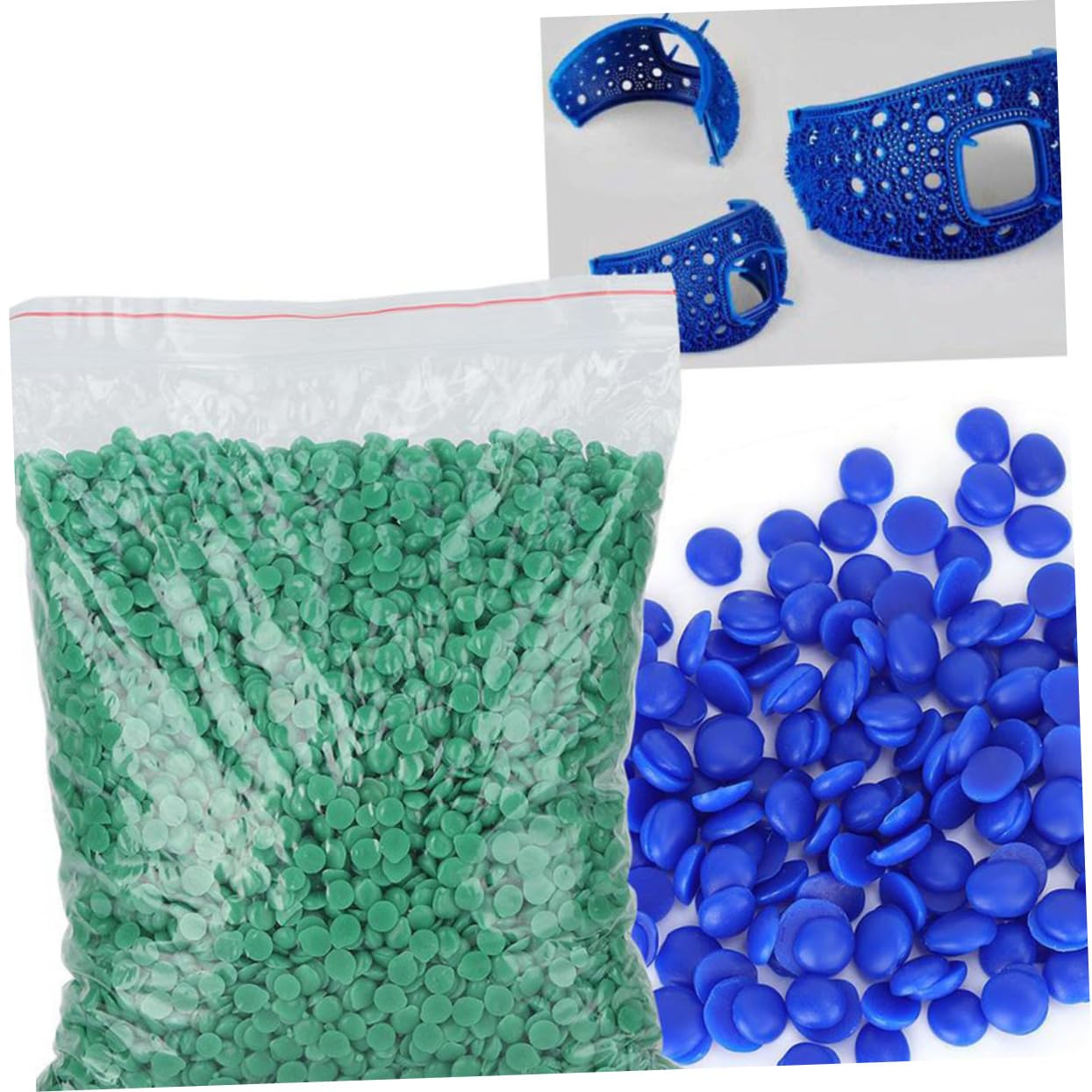 Baluue Universal Wax Mold for Jewelry Casting 450pcs Low Temperature Jewelry Making Waxes Blue Hemispherical Wax Beads