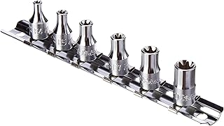Koken RS3010M/8-L38 3/8 (9.5 mm) SQ. Hex Bit Socket Rail Set, Total Length: 1.5 inches (38 mm), Set of 8