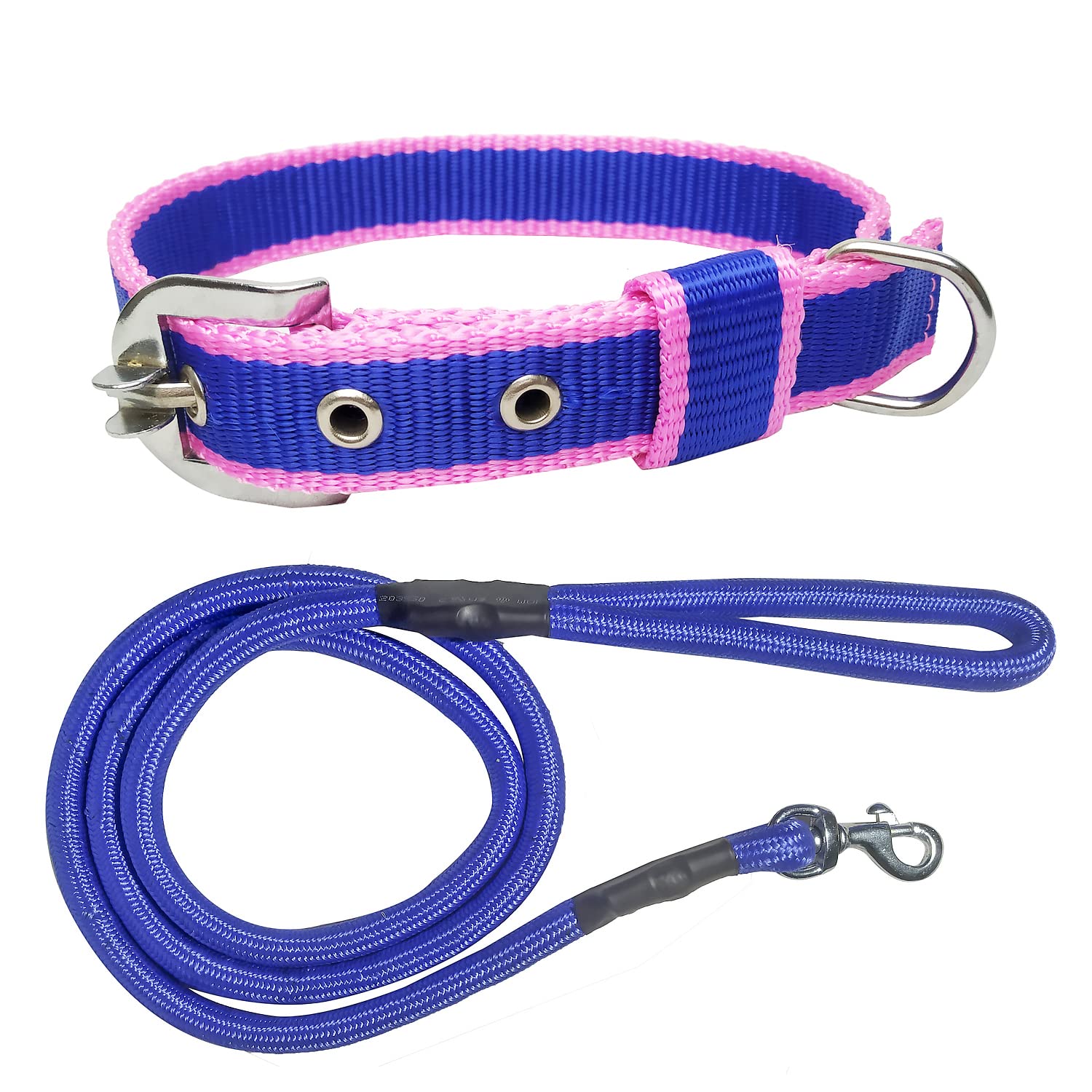 Modern Pets House 0.75 Inch Thick Heavy Duty Imported Stylish Multicolor Collar and 9 mm Rope Leash with Anti-Slip Handle| Waterproof Neck Imported Stylish Collar and Rope Leash with Strong Hook| Walking Jogging Training Stylish Collar and Rope Leash (B09XF7NVNX) Amazon Price History, Amazon Price Tracker
