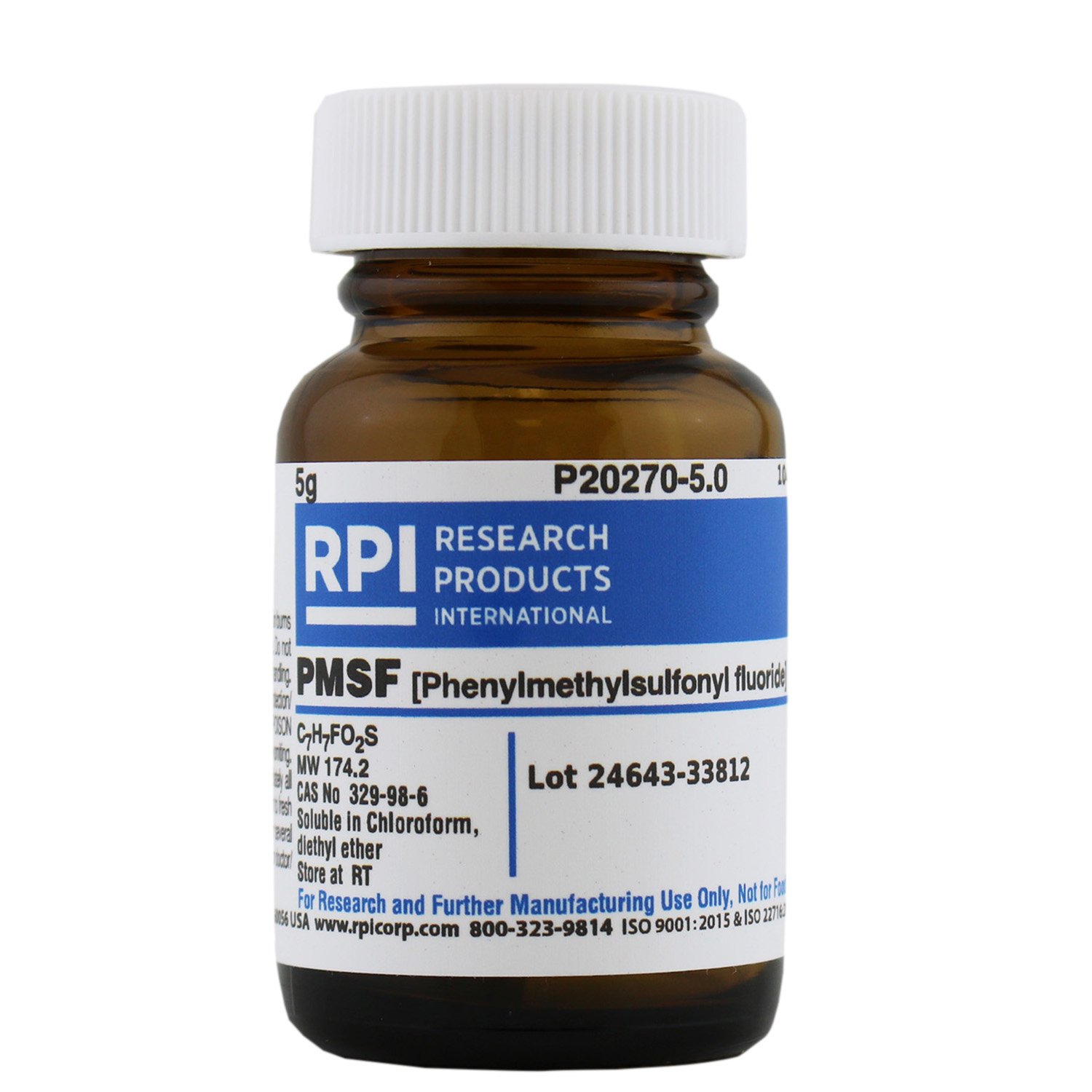 Research Products International PMSF [Phenylmethylsulfonyl Fluoride], 5 Grams
