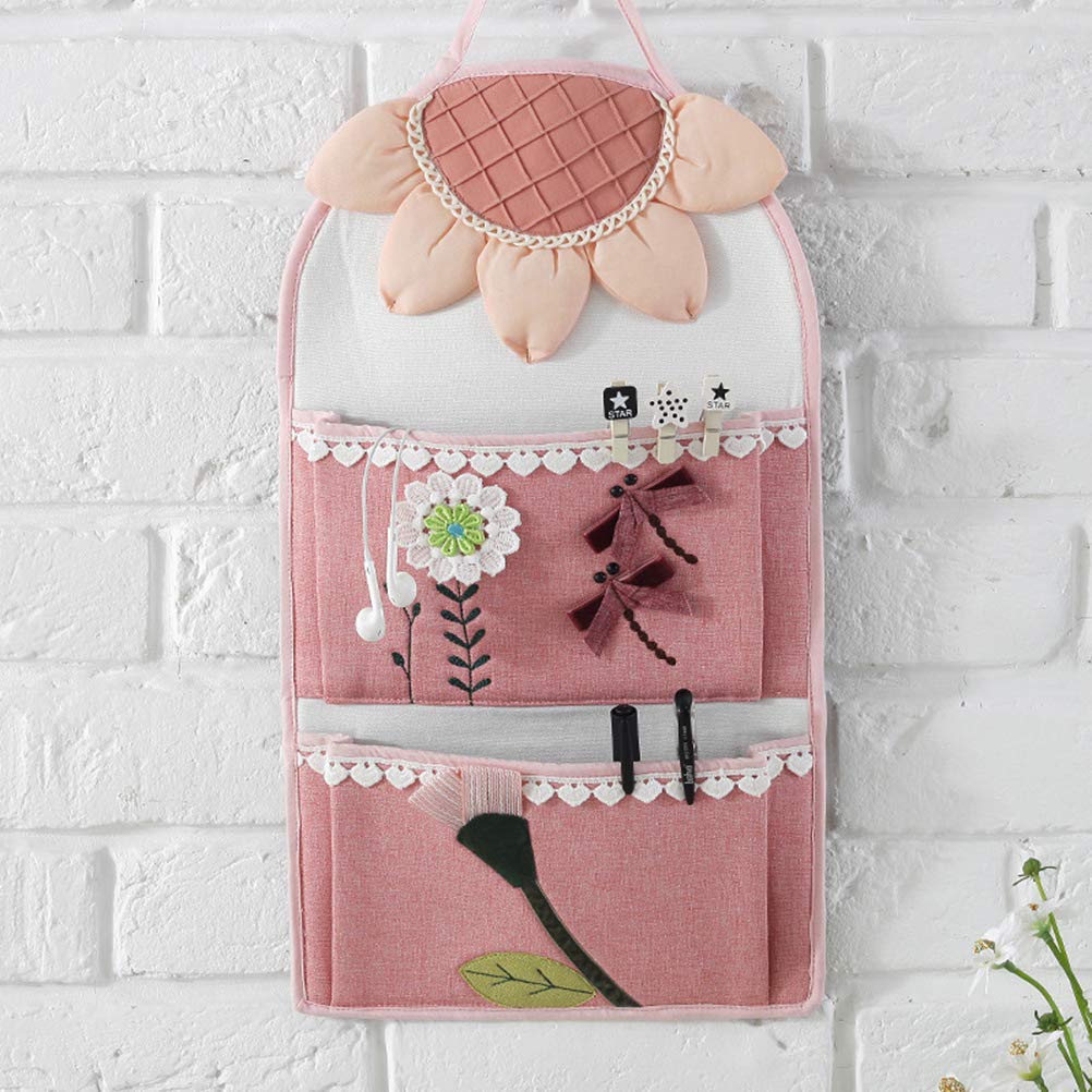 Bolsa de almacenamiento impermeable para colgar en la pared, organizador de armario Farbric, organizador de bolsillo para colgar en el dormitorio y el baño