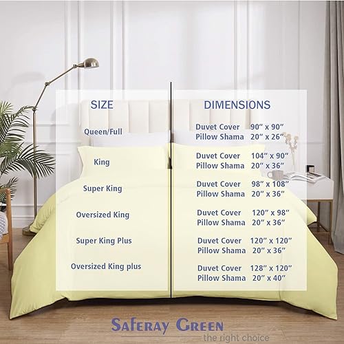 Miniatura 72 de Juego de funda de edredón tamaño King 100% algodón egipcio transpirable Funda de edredón con cierre de cremallera y lazos en las esquinas 600