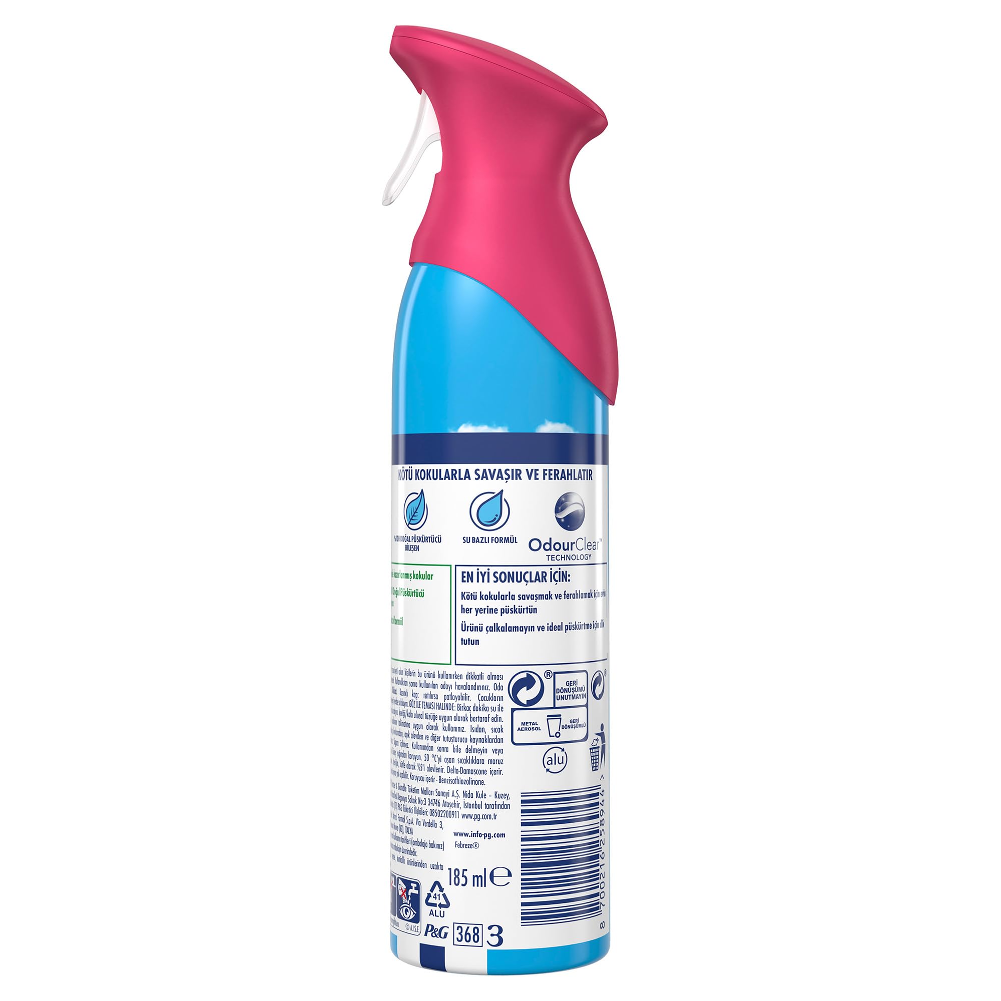 Febreze Hava Ferahlatıcı Sprey Oda Kokusu Japon Kiraz Çiçekleri 185 ml 3lü paket