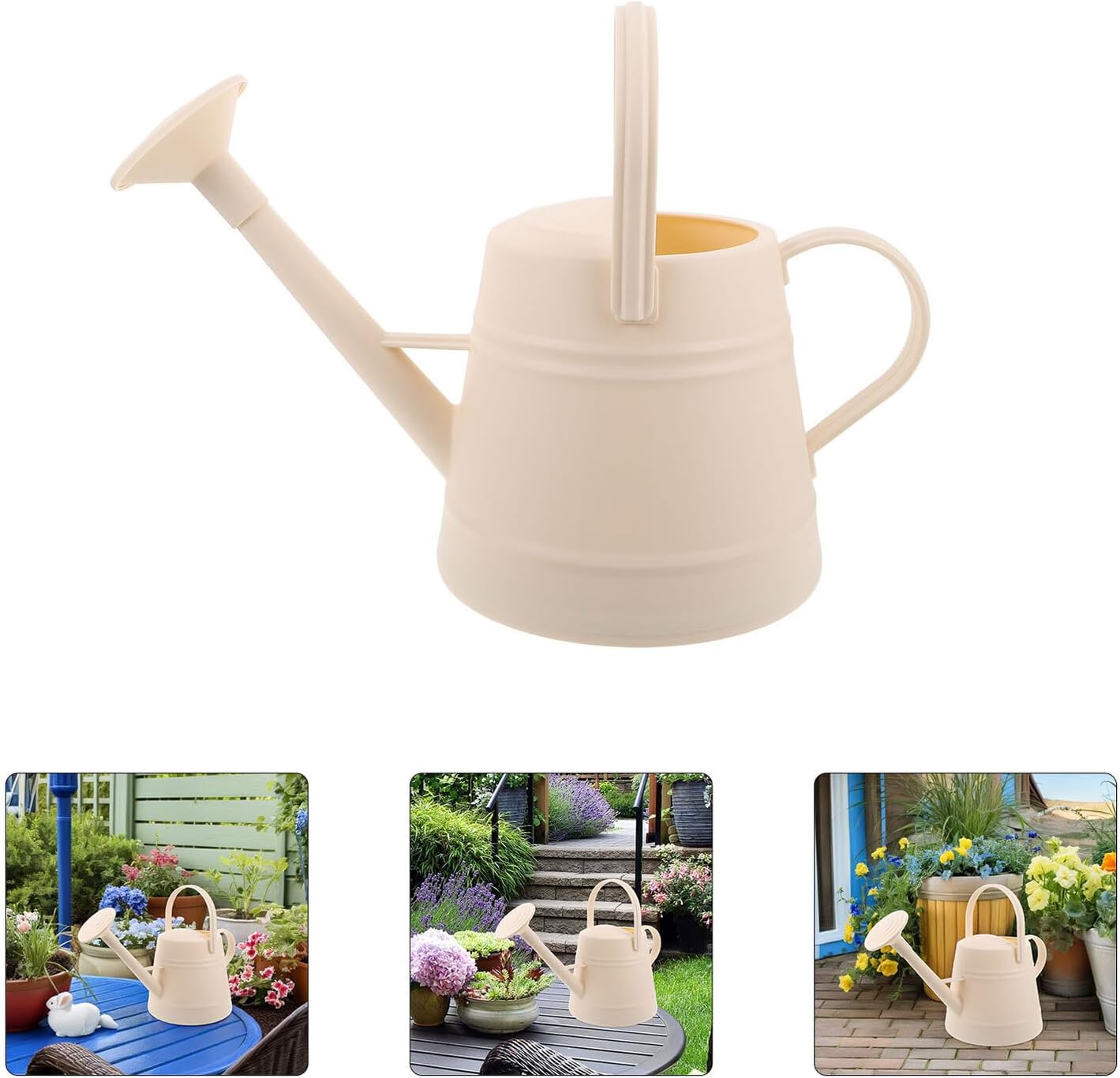 8l Leakproof Watering Can with Long Spout and Shower Head for Indoor Outdoor Gardening – Plastic Flower Care Water Sprayer for House Plants and Garden Use