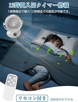 Amazon | 【2024新登場】サーキュレーター 扇風機 壁掛扇風機 6