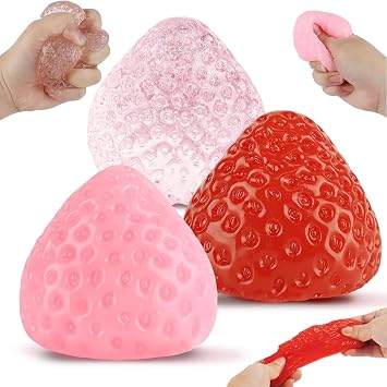 Gytera 3 Packs Squeeze Toys, Fruit Squeeze Kit for Easter Basket Stuffers