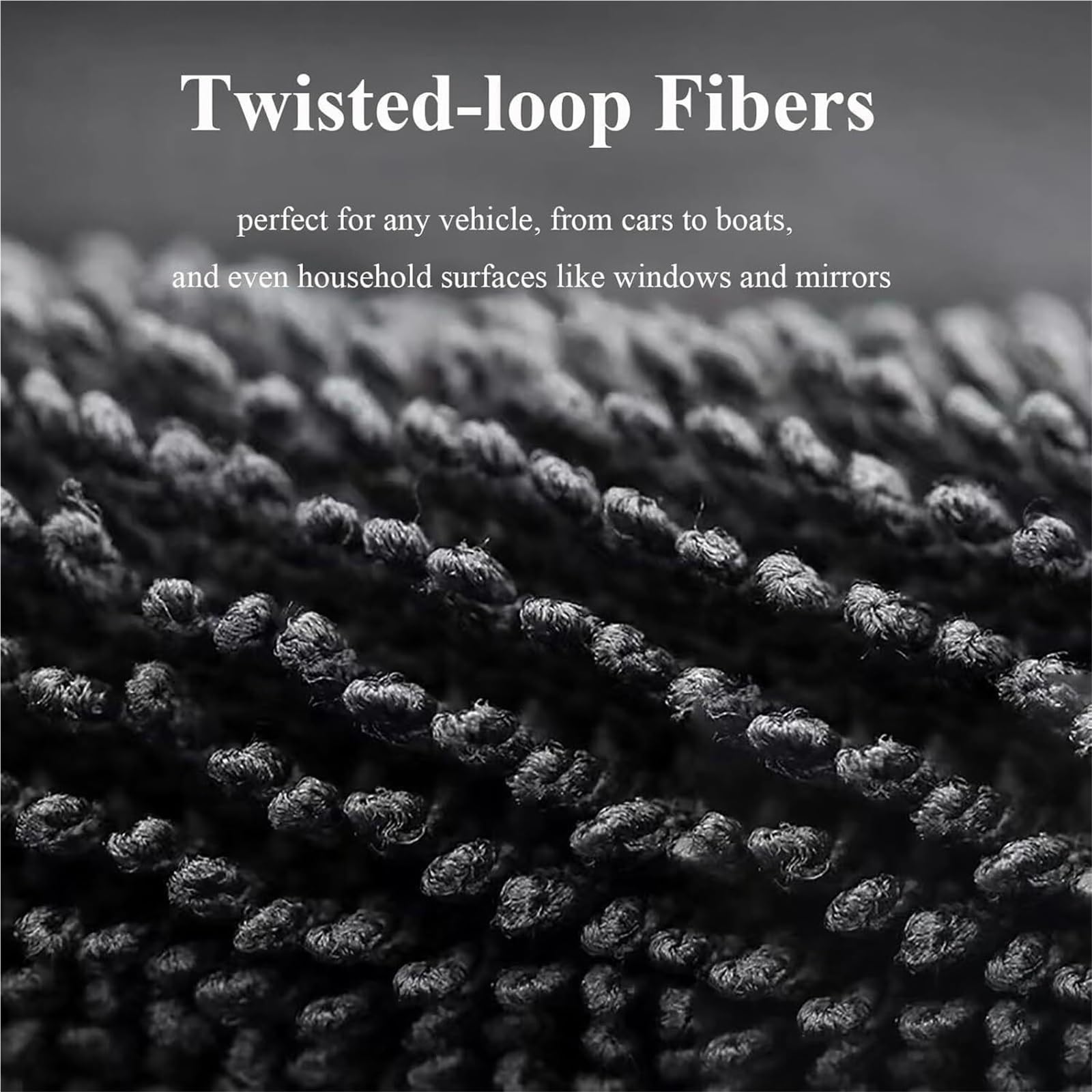 Toalla de secado de bucle trenzado, toallas de secado de microfibra for coches, paño de microfibra sin rayas, toalla de secado de coche extra grande ultra absorbente for coches(1pcs,60*90cm)