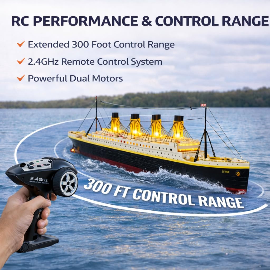 Amazon.com: Liberty Imports 1/325 Scale RC Titanic Boat 32 Inch