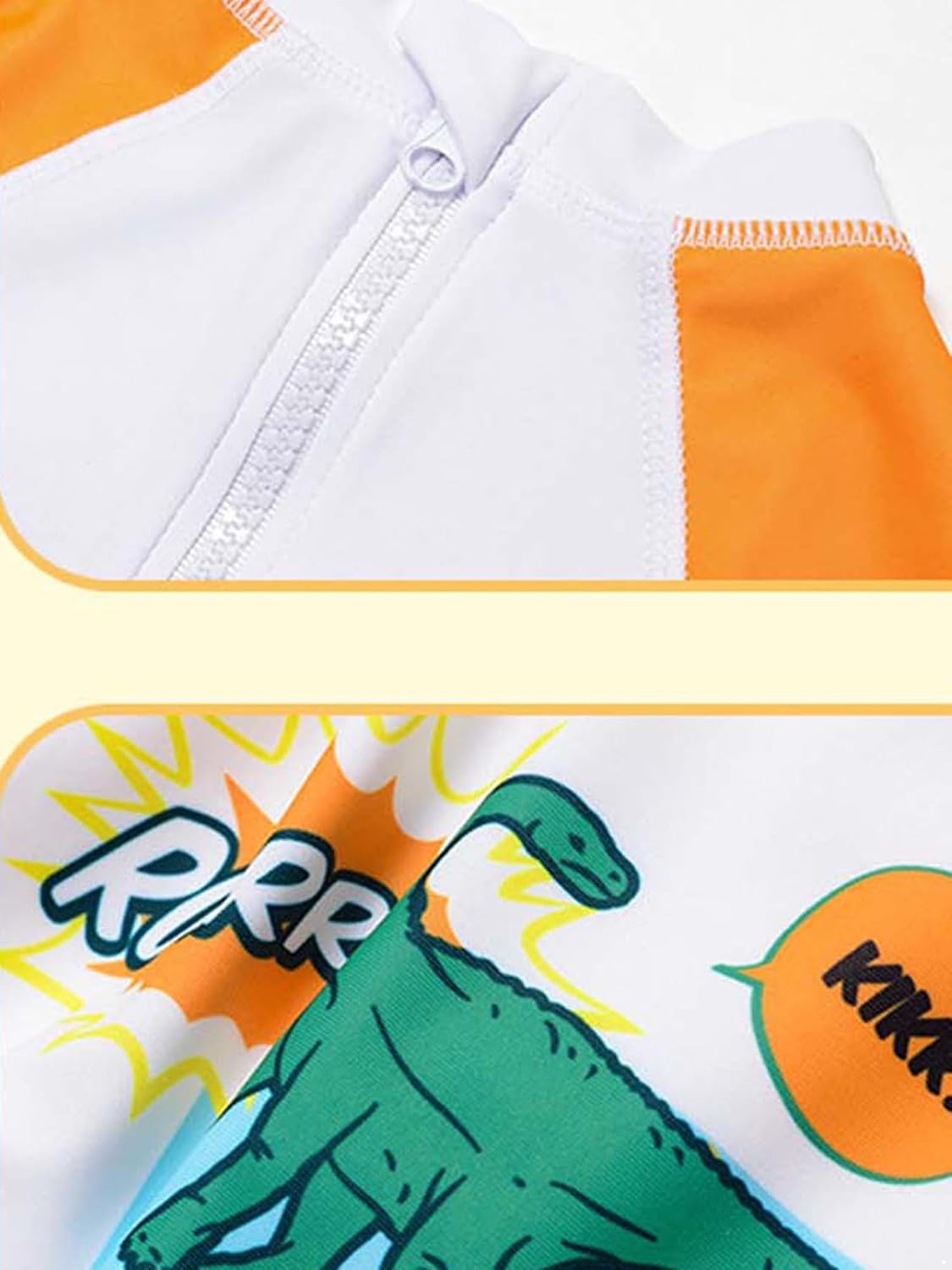Baby Boys Swimsui Printed Rash Guard Sets Swimwear Long Sleeve Swim Shirts and Swim Shorts with Hat