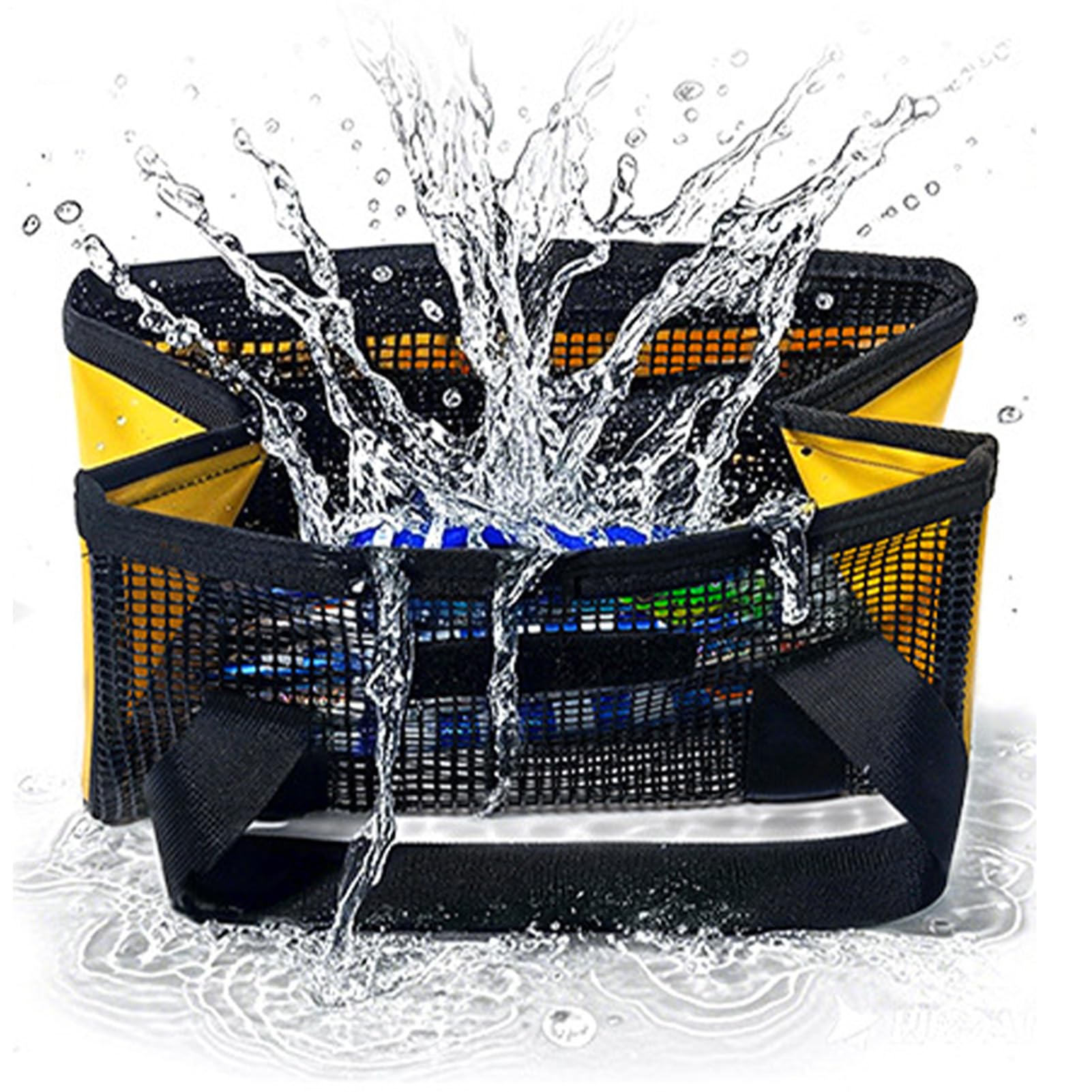 – Fishing Lure Bag - Mesh Storage Organizer with Handle - Fishing Tackle Bags | for Saltwater Freshwater Beach River Lake Pond Deep Sea Vacation Family Camping Road Trip