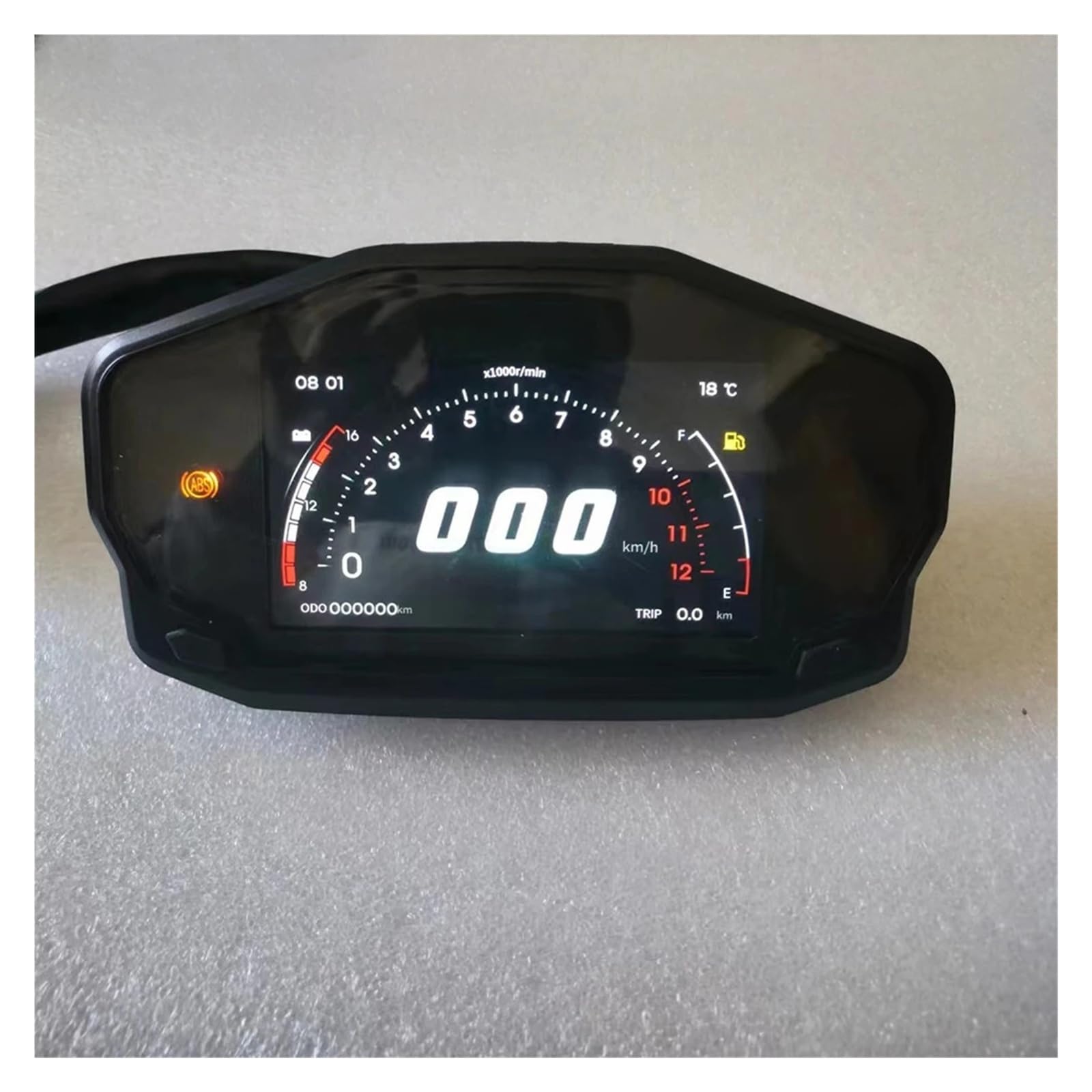 Contachilometri Per Moto Tachimetro universale TFT motociclette da 1/2/4 cilindri, contachilometri multifunzionale con indicatore livello carburante e della temperatura