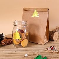 Vista 4 de AIEX 150pcs Christmas Envelope Seal Stickers, Decorative Envelope Seals Christmas Tree Gold Foil Stickers for Envelopes Invitation Cards Wedding