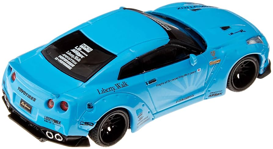 MINI GT LB★WORKS Nissan GT-R ライトブルー Amazon | MINI GT 1/64 LB☆WORKS ニッサン GT-R R35 ダック