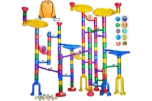 Meland Marble Run: 132-Piece Building Toy for Kids STEM Learning