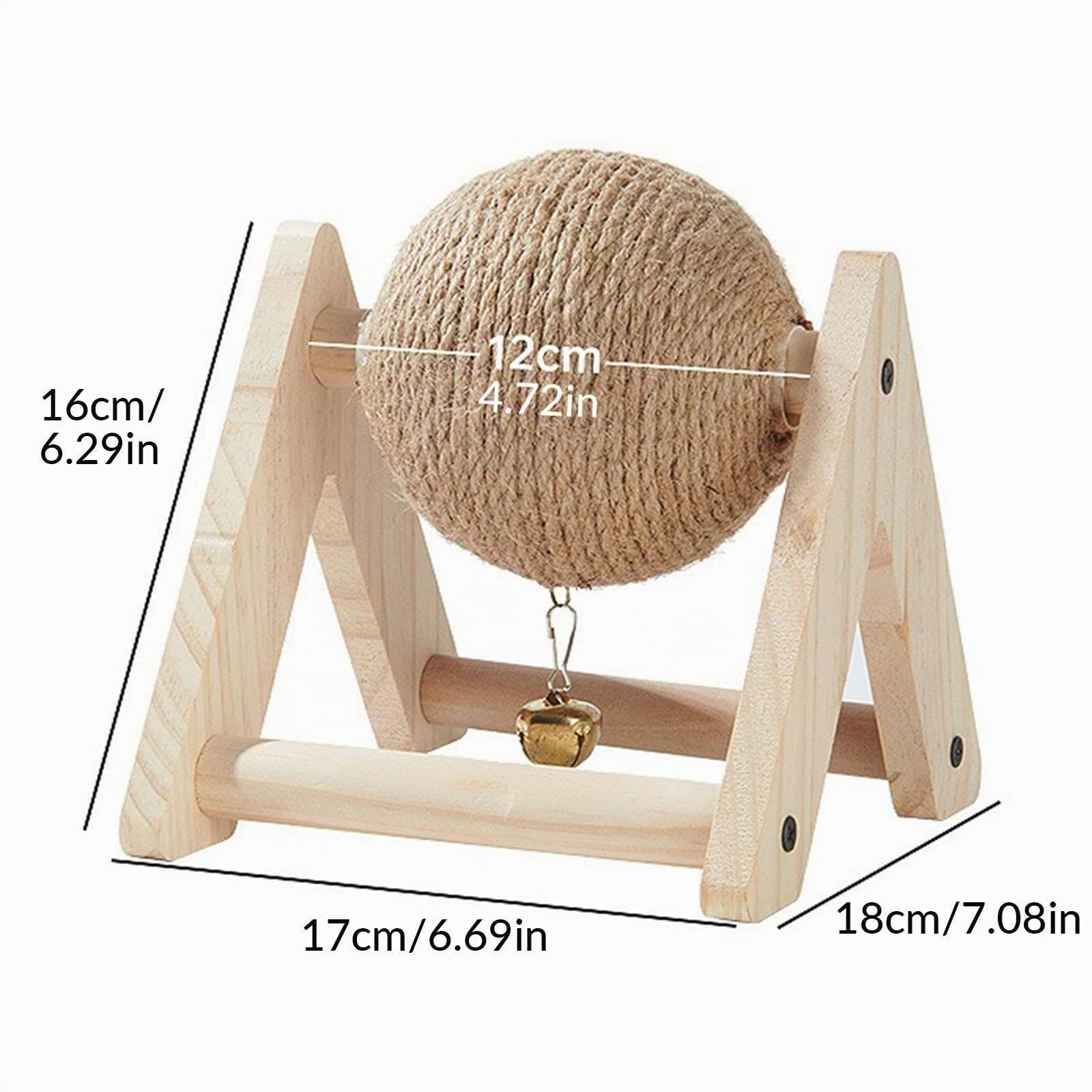 Pelota para rascar Conejo, rascador de con Pelota, protección de Muebles, Estante de Madera Ligero, Pelota de Juguete para rascar Conejo para