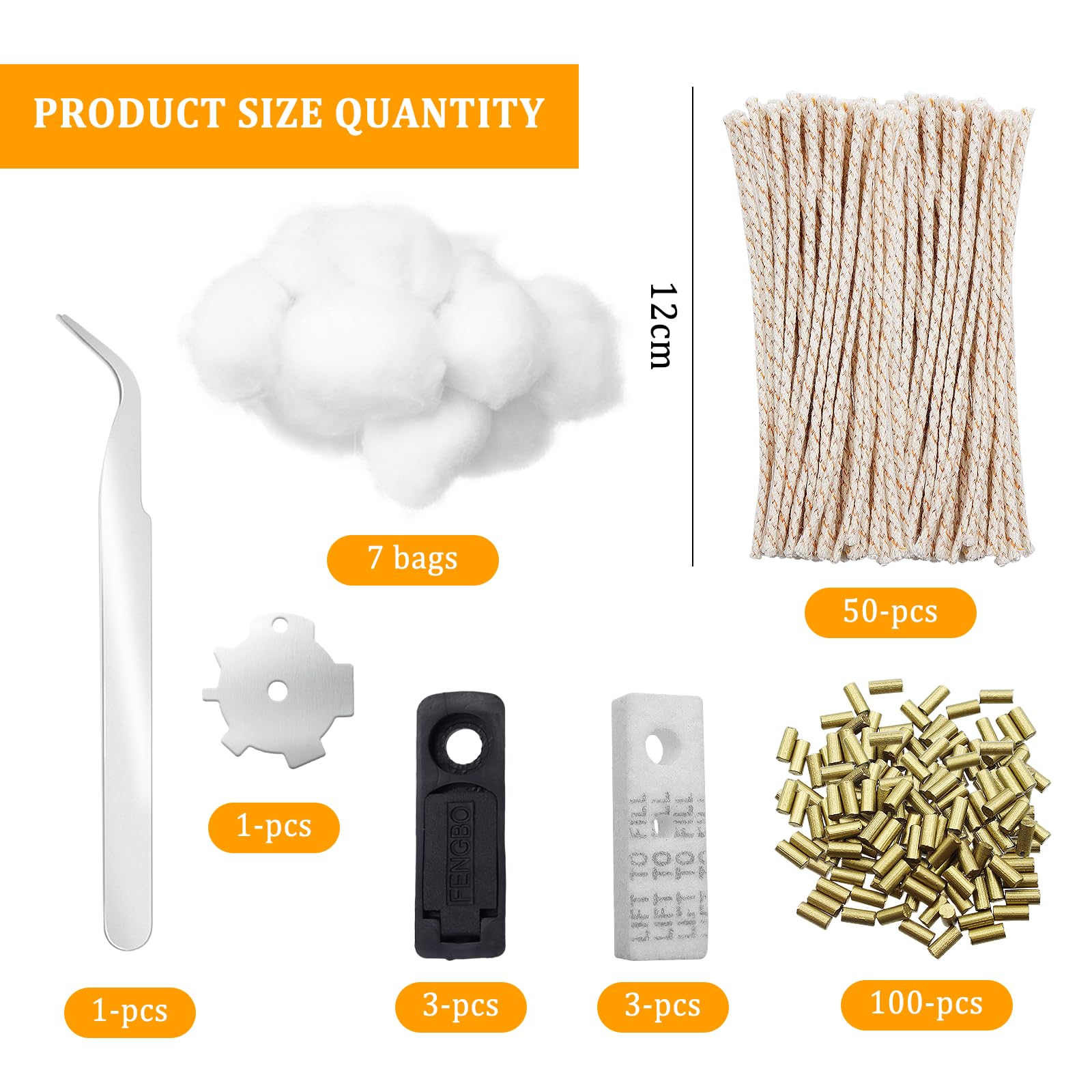 Kit Complet Réparation Briquet à Essence – 100 Pierres à Feu, 50 Mèches, Joints, Feutre, Outils – OMJMYY