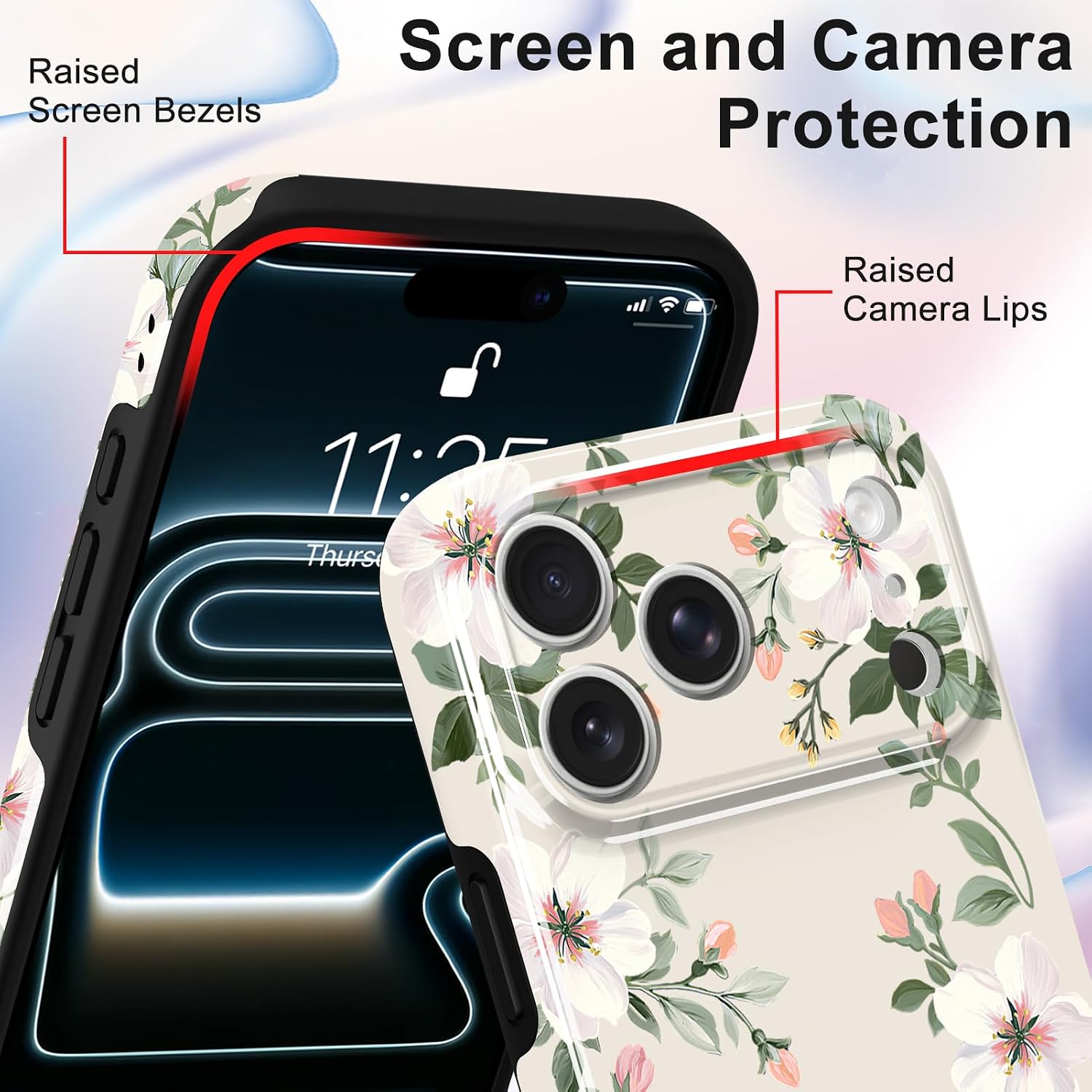 Magnetic for iPhone 17 Pro Max Case Floral Flower for Women Girls image 4