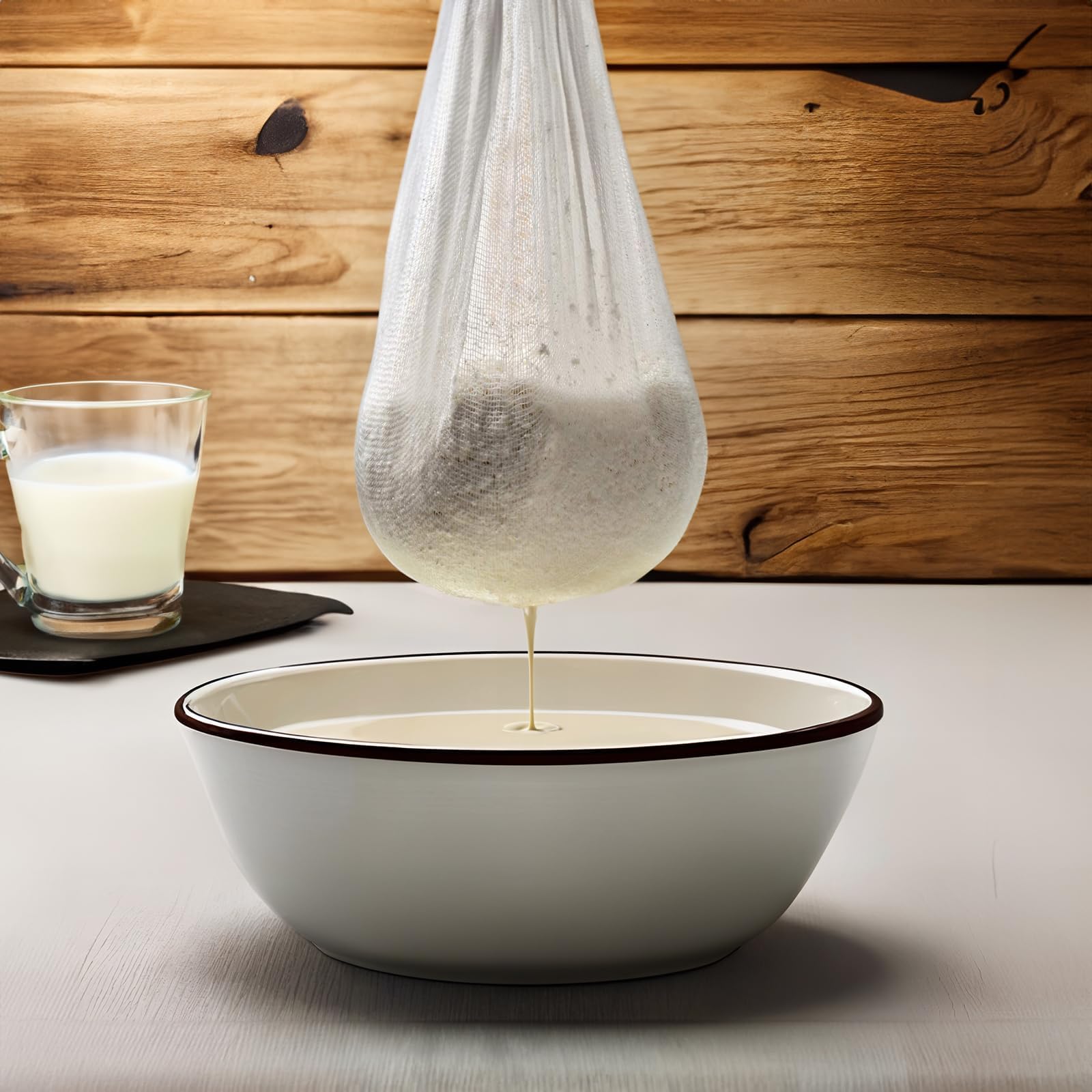 5 Pezzi Garza Alimentare,50 x 50 cm Panno di Formaggio,100% Non Sbiancato puro Cotone,per Cucinare, Filtrare i Liquidi Latte Cuocere Fare il Formaggio