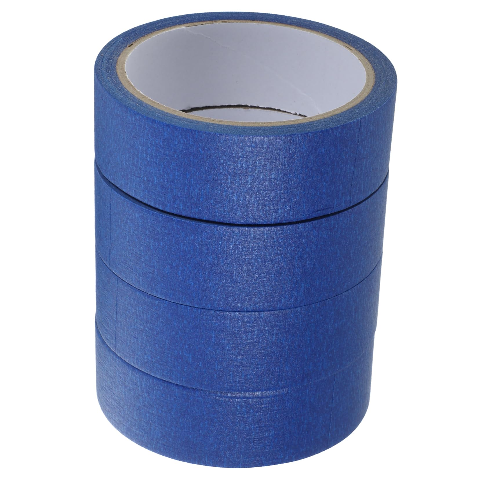 Holibanna Lot De 4 Rouleaux De Ruban De Masquage Bleu Pour Peinture Décoration Vinyle Automobile Pour Murs Masquage Étiquetage Papier Crépon