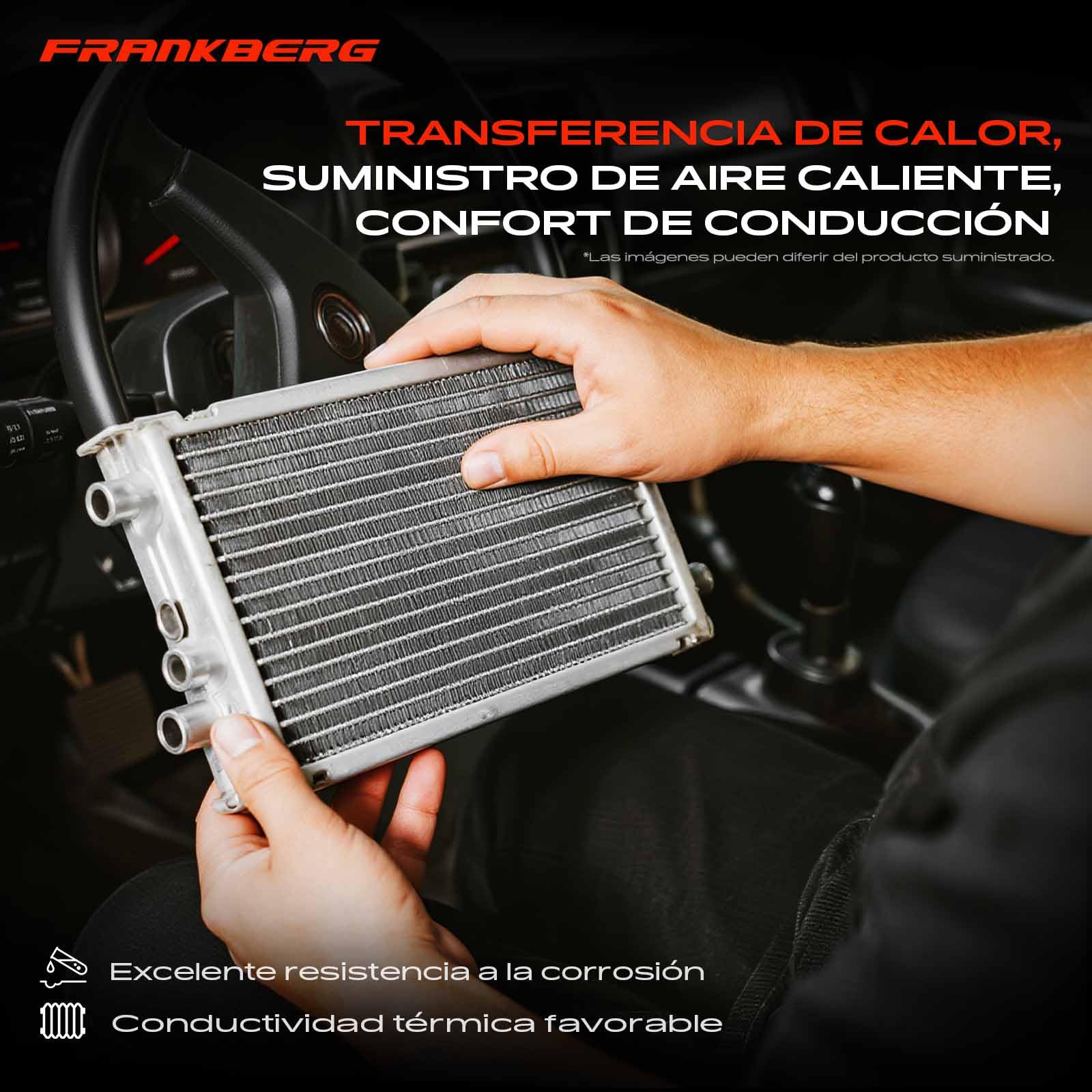 Frankberg Intercambiador de calor para calefacción interior 8E1820031 | Compatible con: A4 8EC, Exeo 3R2, A4 Cabriolet 8H7, Exeo ST 3R5, A4 Avant 8ED, A4 8E2, A4 Cabriolet 8HE, A4 Avant 8E5
