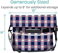 Vista 115 de Bolsa para silla de ruedas, Floral púrpura