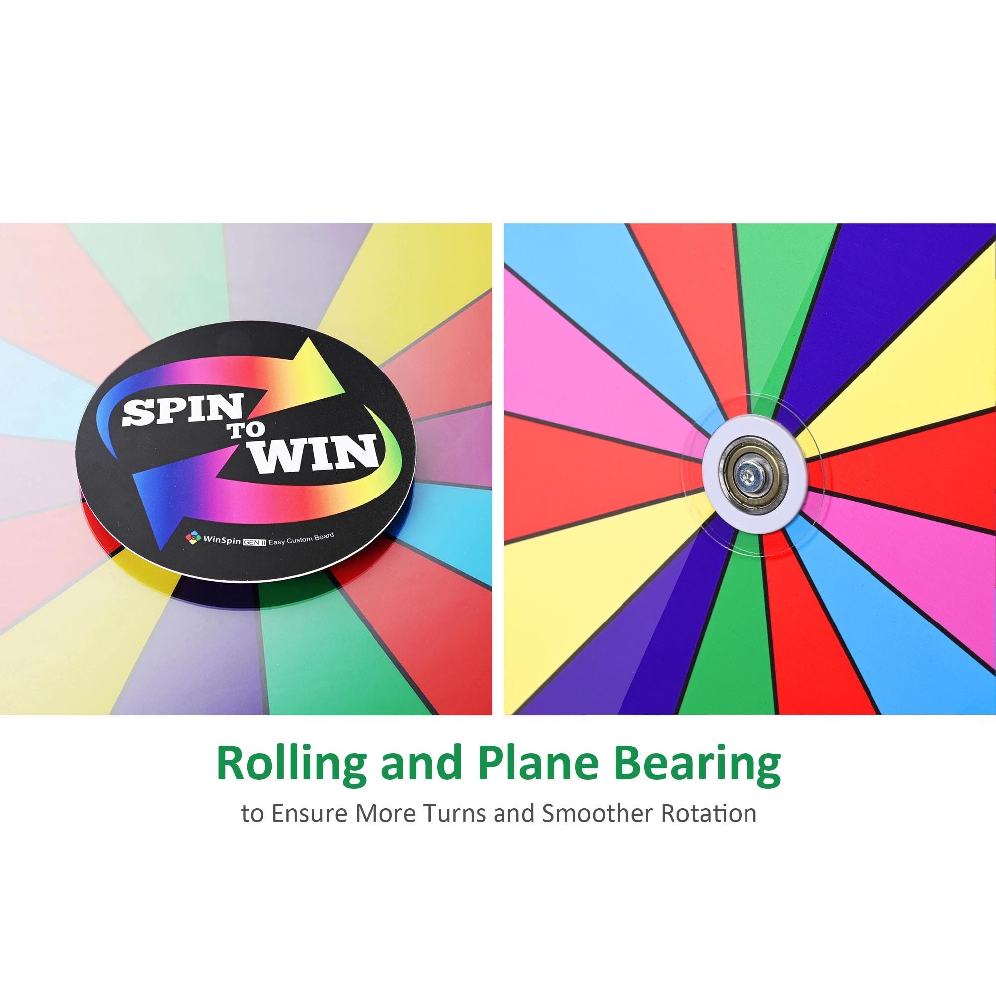 12 Prize Wheel Tabletop 14 Slots Heavy Duty Editable Spinning | Wheel for Fortune Spinning Game Carnival & Tradeshow Classic Series product thumbnail 4