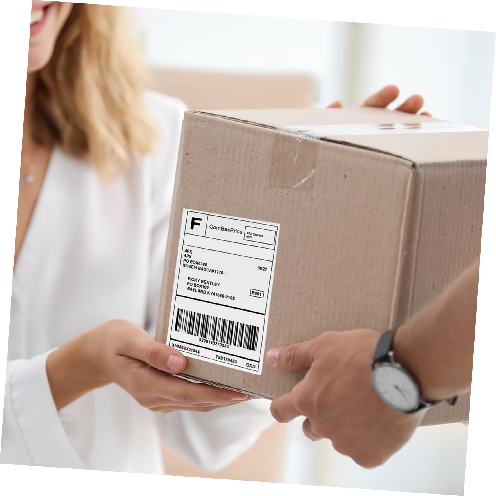 Thermoetiketten 500 Stück aus Papier für Versand und Beschriftung