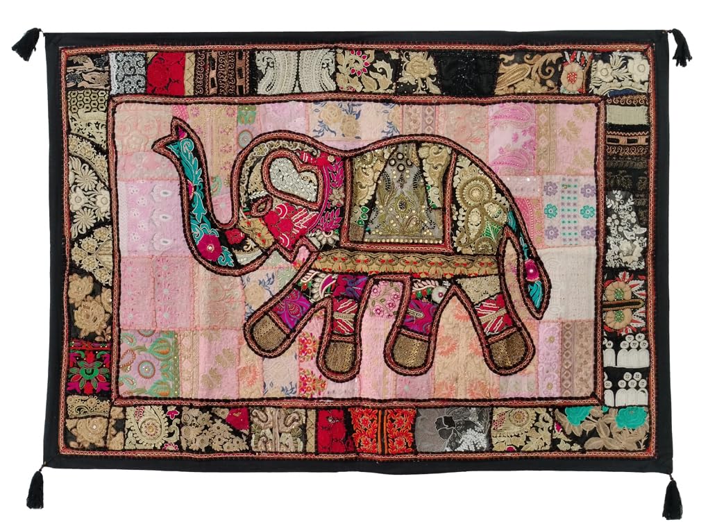 Ekam Art Rajasthani Handmade Heavy Elephant Embroidery Cotto -12 Ekam Art Rajasthani Handmade Heavy Elephant Embroidery Cotto -12
