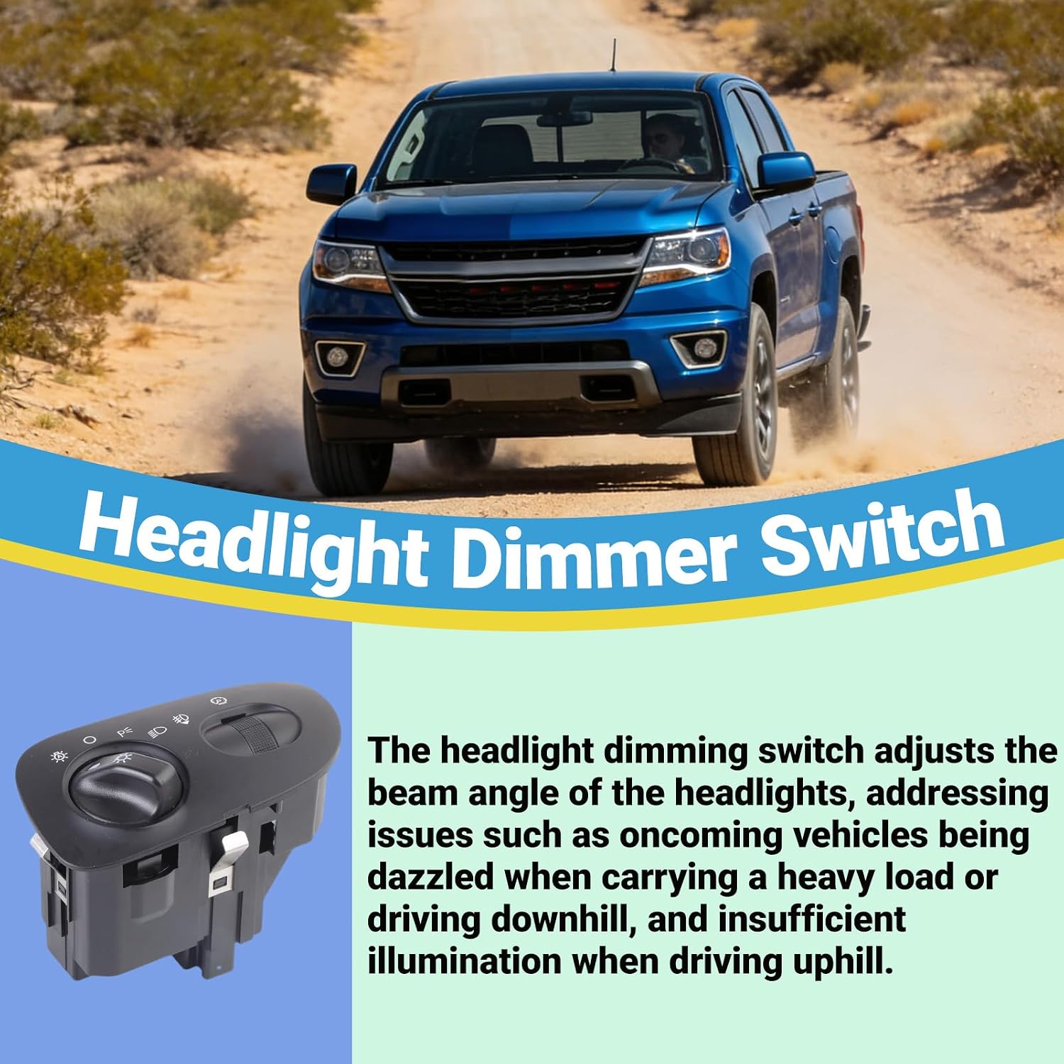 YL3Z11654DAA Headlight Switch Compatible with Ford 2000-2003 F-150/F-150 Heritage 2004/Ford Expedition 2000-2002, Replaces YL3Z11654DAB
