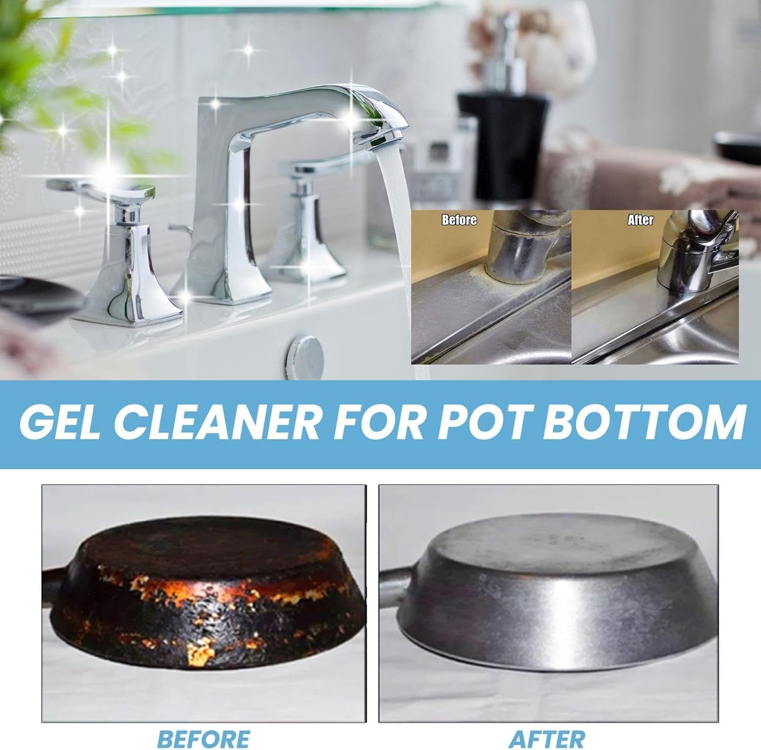 Kitchen Counter Cleaner 100g Kitchen Deep Cleaning Paste image 4