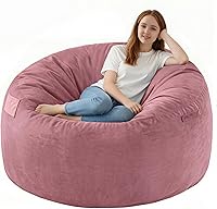 Vista 33 de Silla de Puf de 3 pies, Sillas de Puf Cómodas con Relleno de Espuma Viscoelástica, Sofá de Puf Esponjoso con Funda de Terciopelo Holandés, Sillas