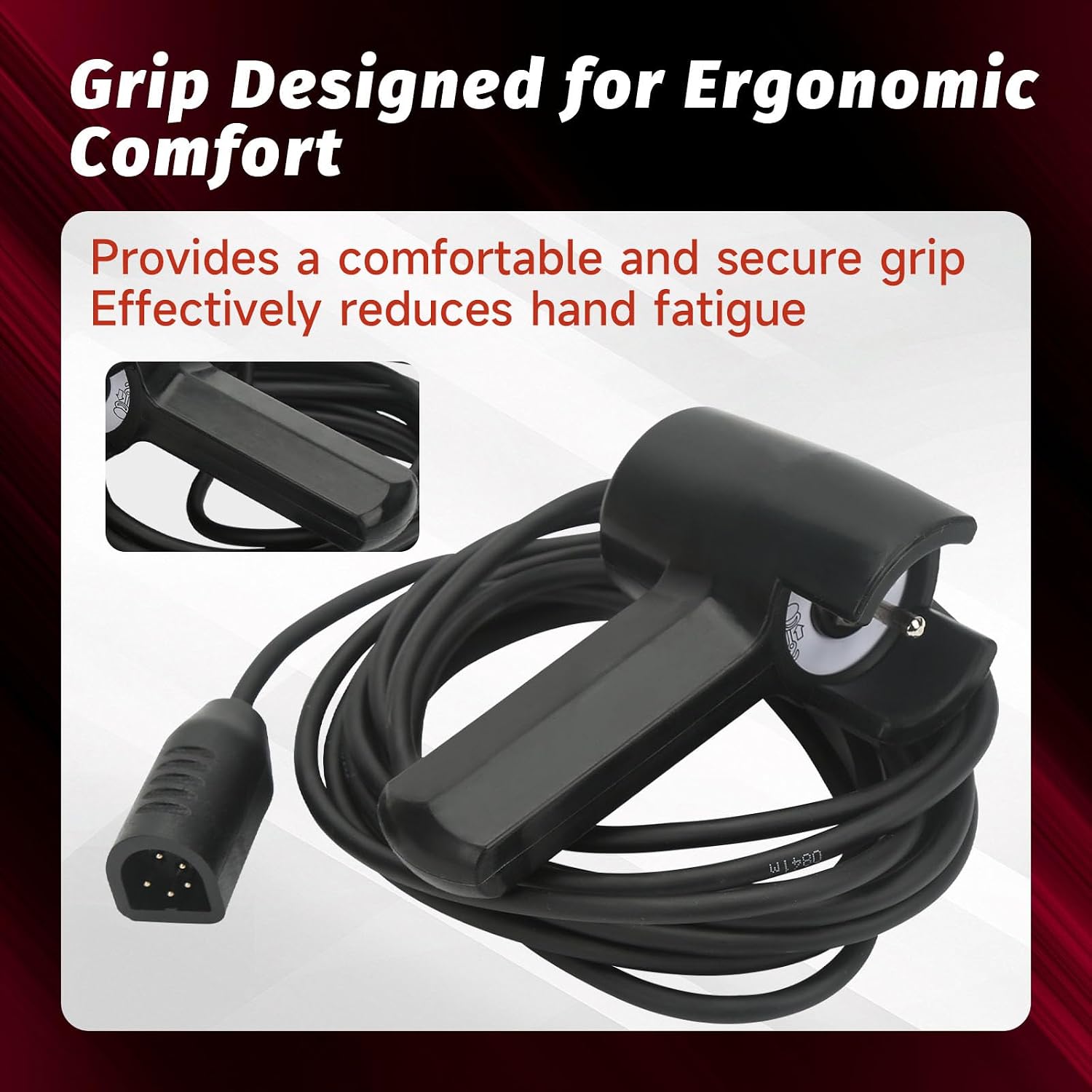 38626 Winch Remote Hand Controller Compatible with CE M8000 M8274 Winches Handheld Corded Control Device with Rubber Grip 12 Feet Cable Wire