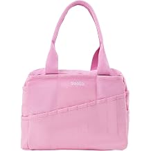 Soolla Studio Bag Pottery Tool Bag & Craft Storage, Art Supply Organizer, Washable Tote, Knitting Yarn, Crochet Projects, 30 Pockets, 20+ Canvas Colors, Gift for Artists & Teachers Flirty Flamingo