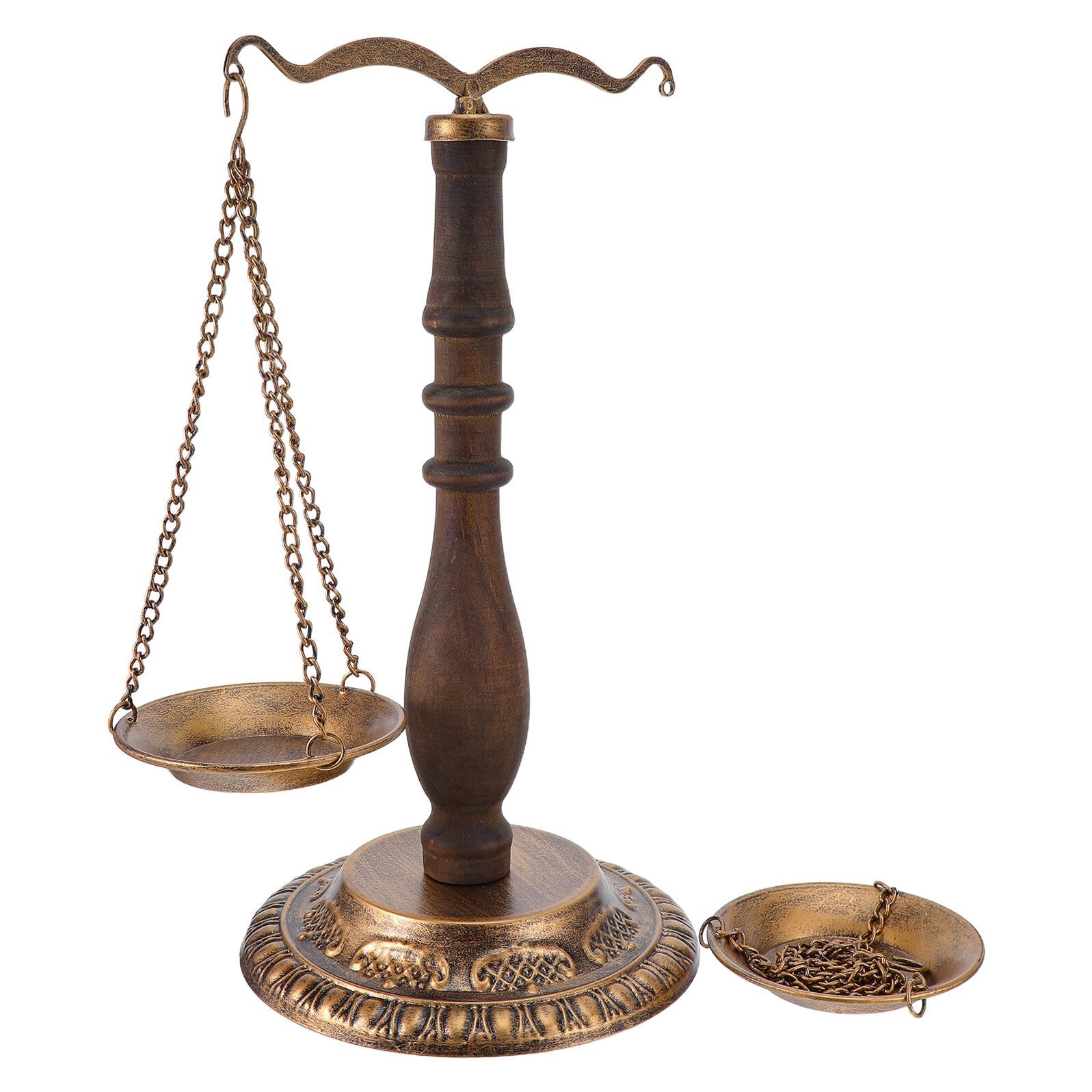 Ornement vintage pour bureau cadeau idéal sculpture balance en fer