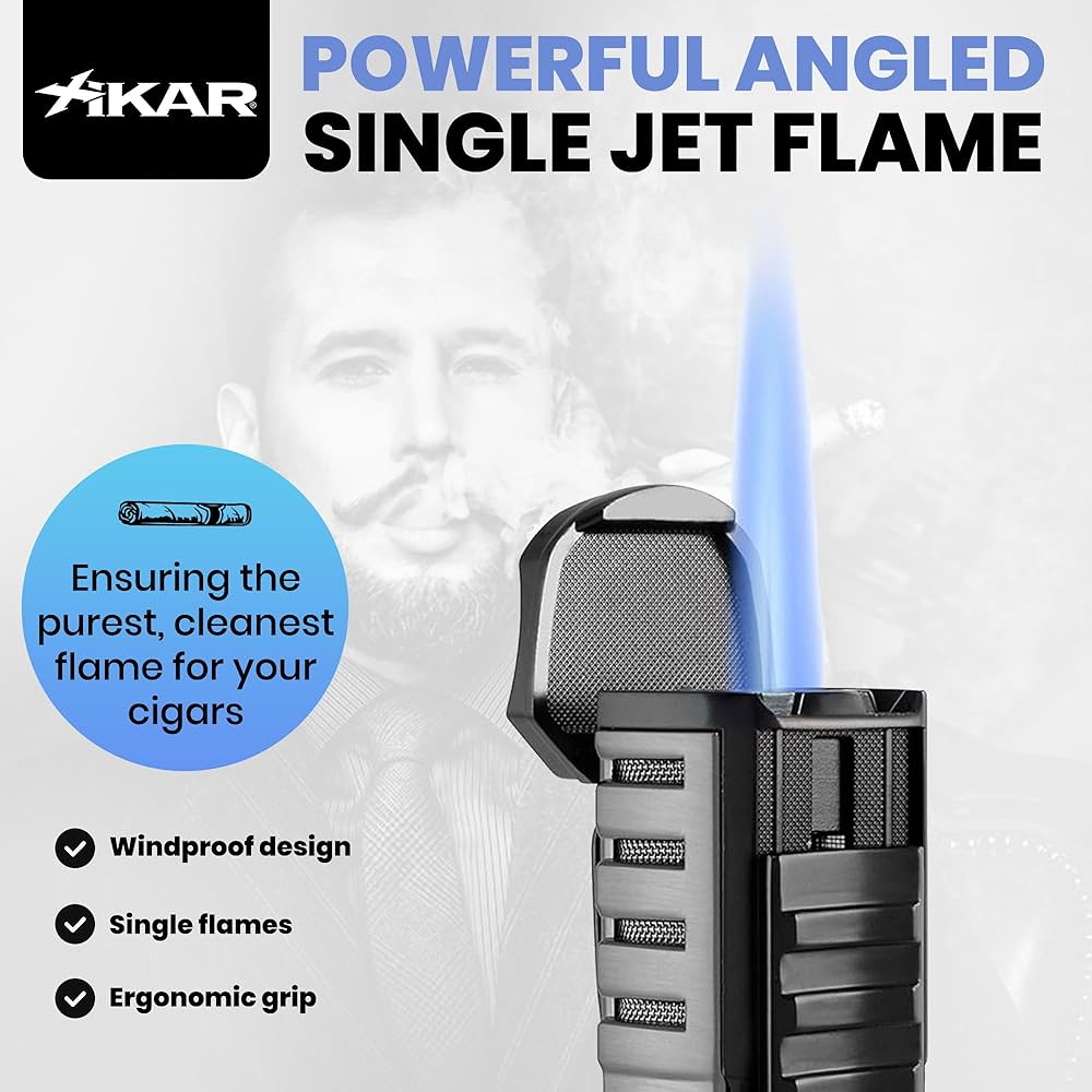 Amazon.com: XIKAR Tactical Single-Jet Lighter, Gunmetal and