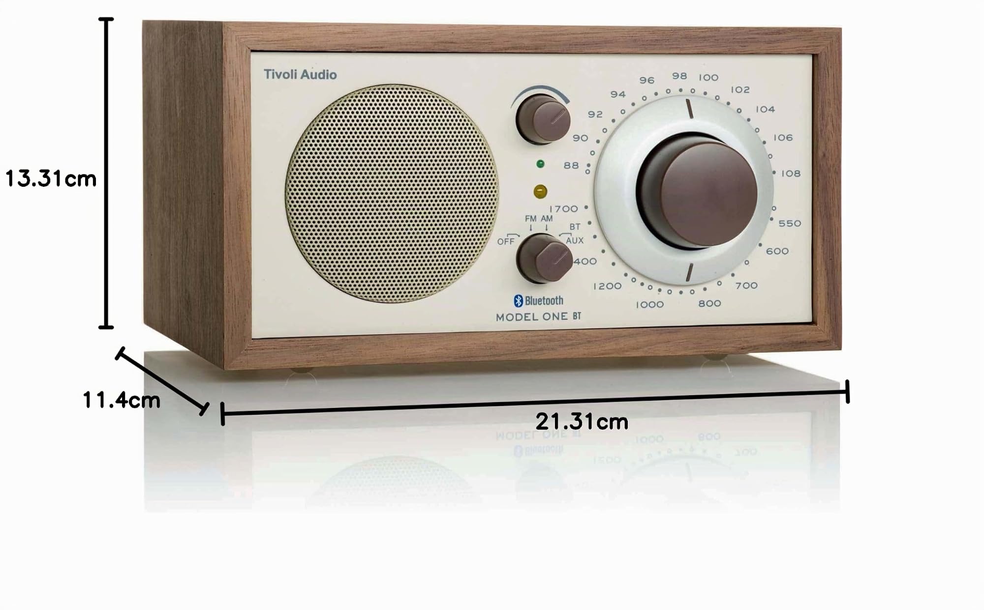 Tivoli Audio Model One BT Radio Bluetooth Am/FM (Nogal/Beige)