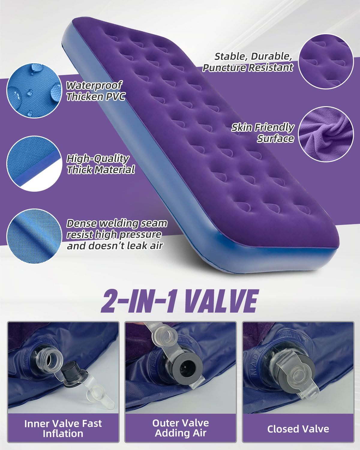 Amazon.co.jp: Victoper インフレータブルマットレス クイックエア